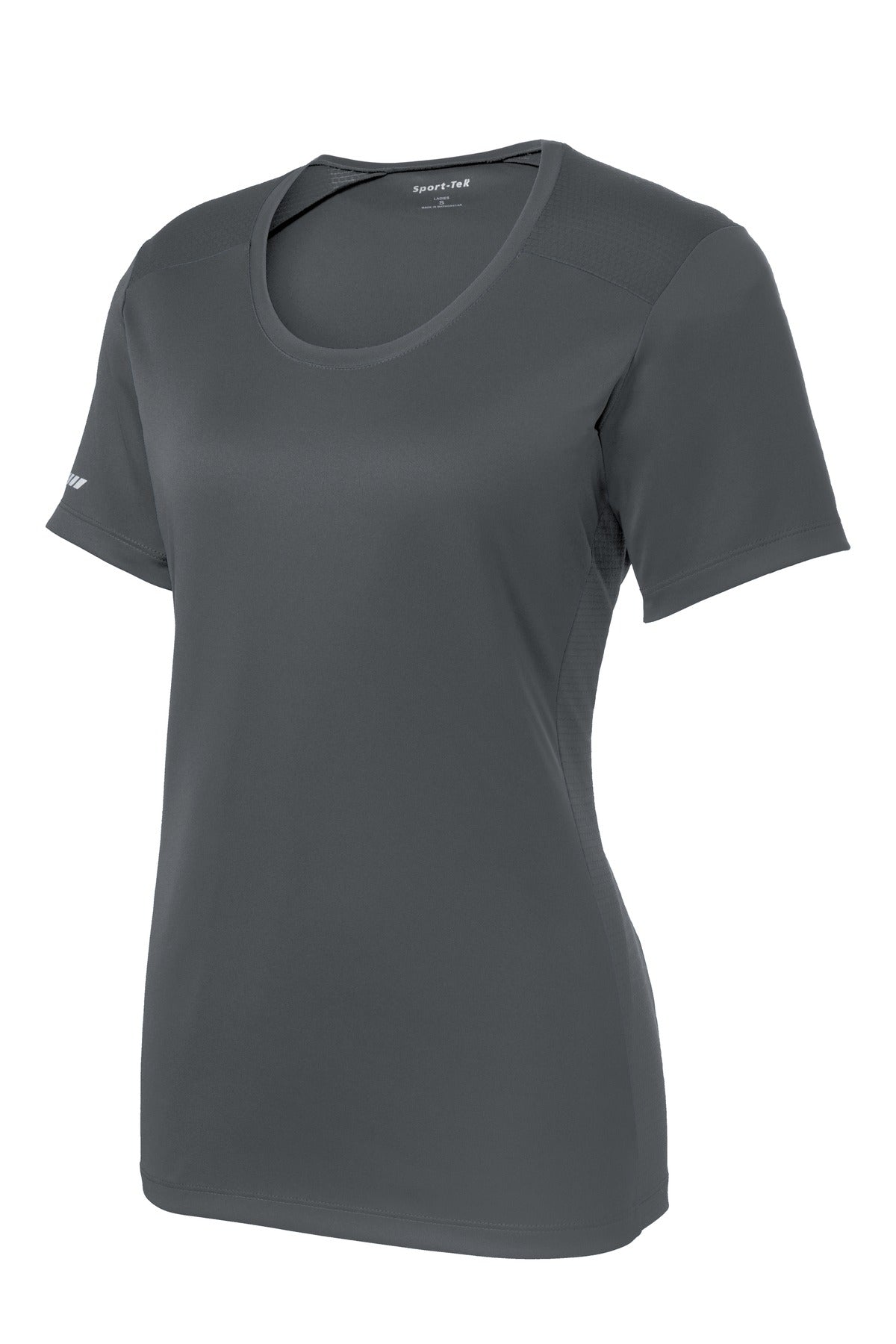 Sport-Tek Ladies PosiCharge Elevate Scoop Neck Tee. LST380