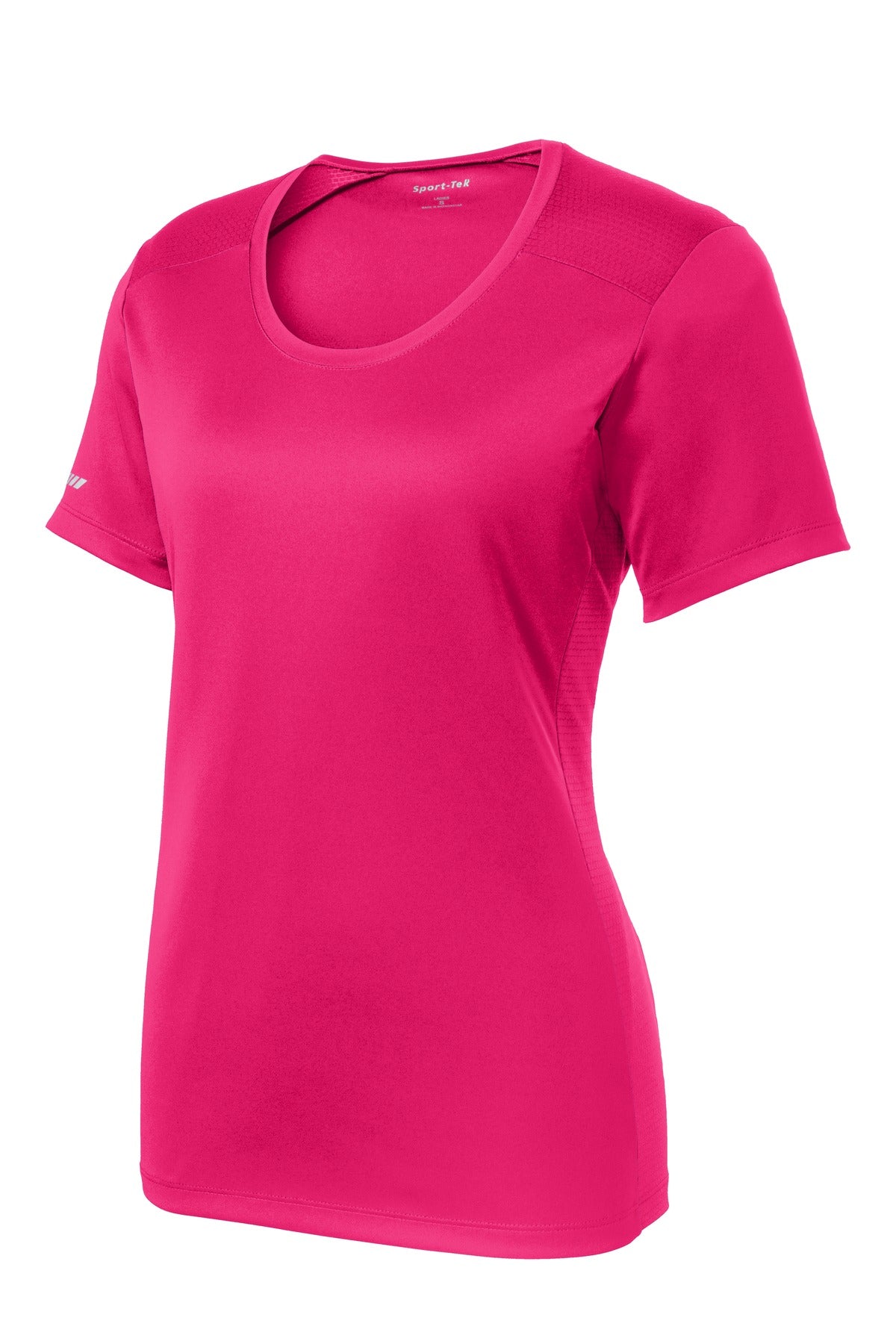 Sport-Tek Ladies PosiCharge Elevate Scoop Neck Tee. LST380