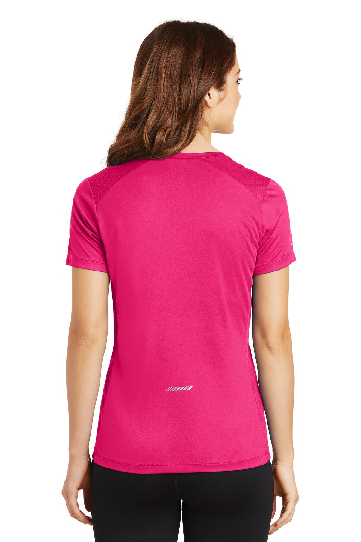 Sport-Tek Ladies PosiCharge Elevate Scoop Neck Tee. LST380