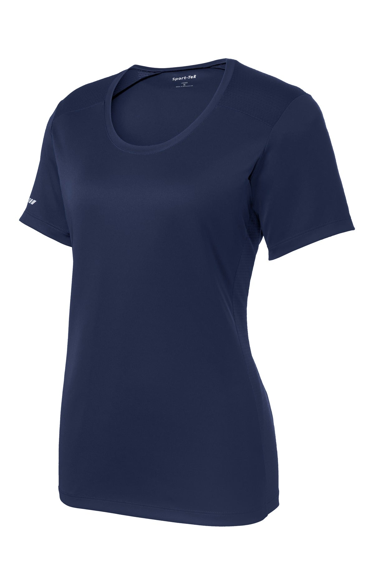 Sport-Tek Ladies PosiCharge Elevate Scoop Neck Tee. LST380