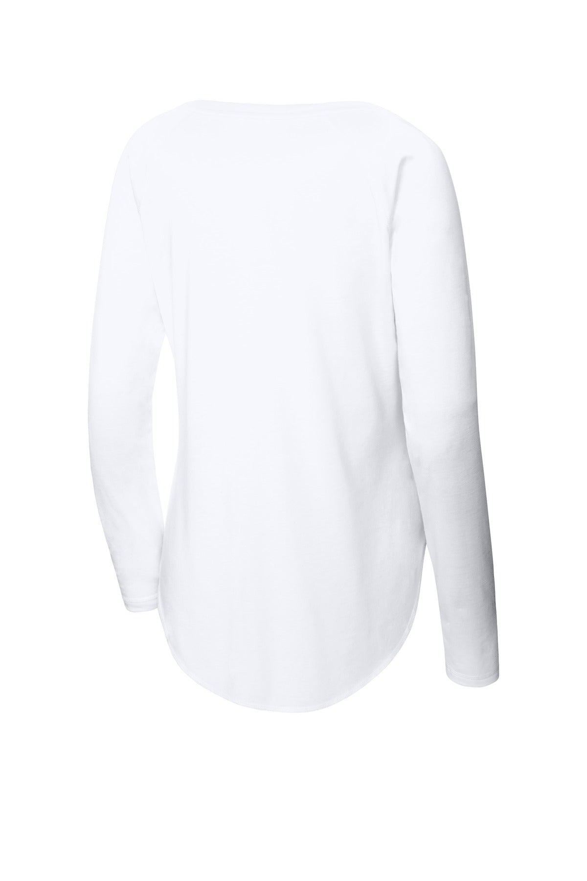 Sport-Tek Ladies PosiCharge Long Sleeve Tri-Blend Wicking Scoop Neck Raglan Tee LST400LS