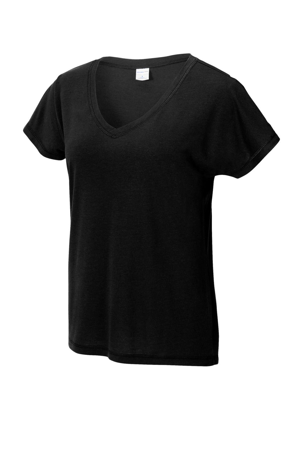 Sport-Tek Ladies PosiCharge Tri-Blend Wicking Dolman Tee. LST401