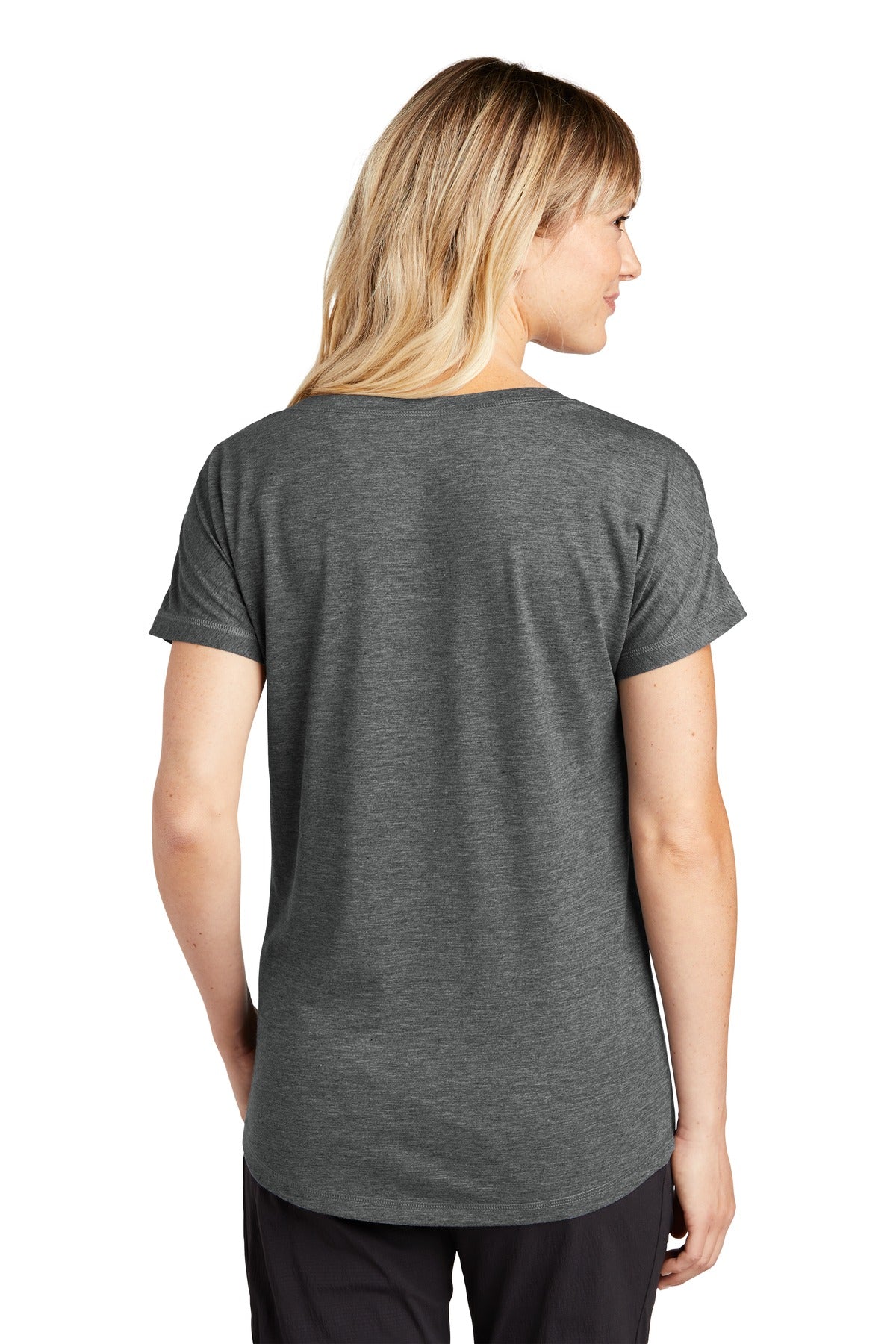 Sport-Tek Ladies PosiCharge Tri-Blend Wicking Dolman Tee. LST401