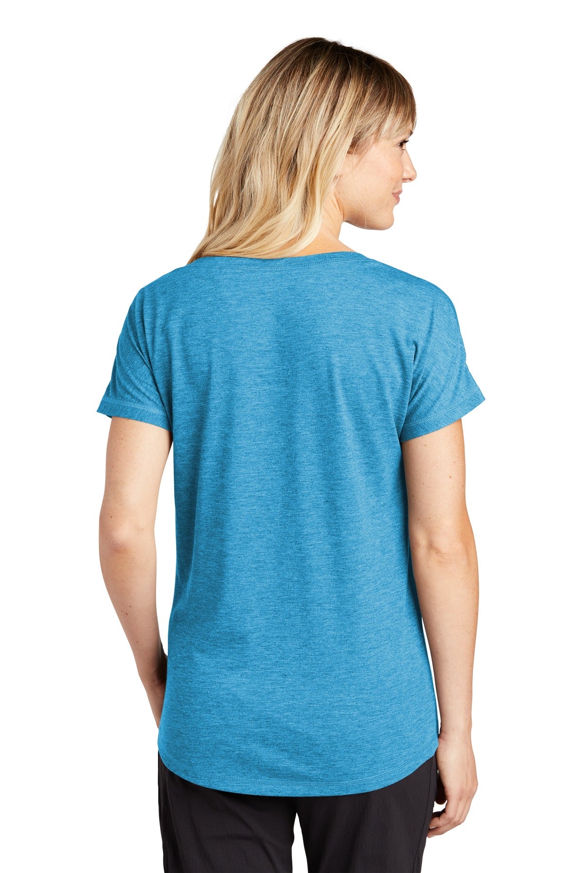 Sport-Tek Ladies PosiCharge Tri-Blend Wicking Dolman Tee. LST401