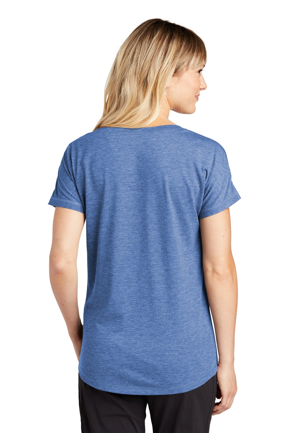 Sport-Tek Ladies PosiCharge Tri-Blend Wicking Dolman Tee. LST401