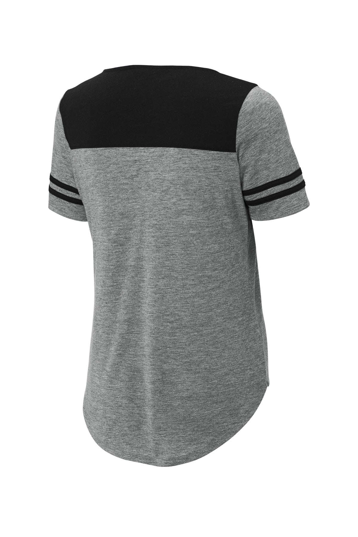 Sport-Tek Ladies PosiCharge Tri-Blend Wicking Fan Tee. LST403
