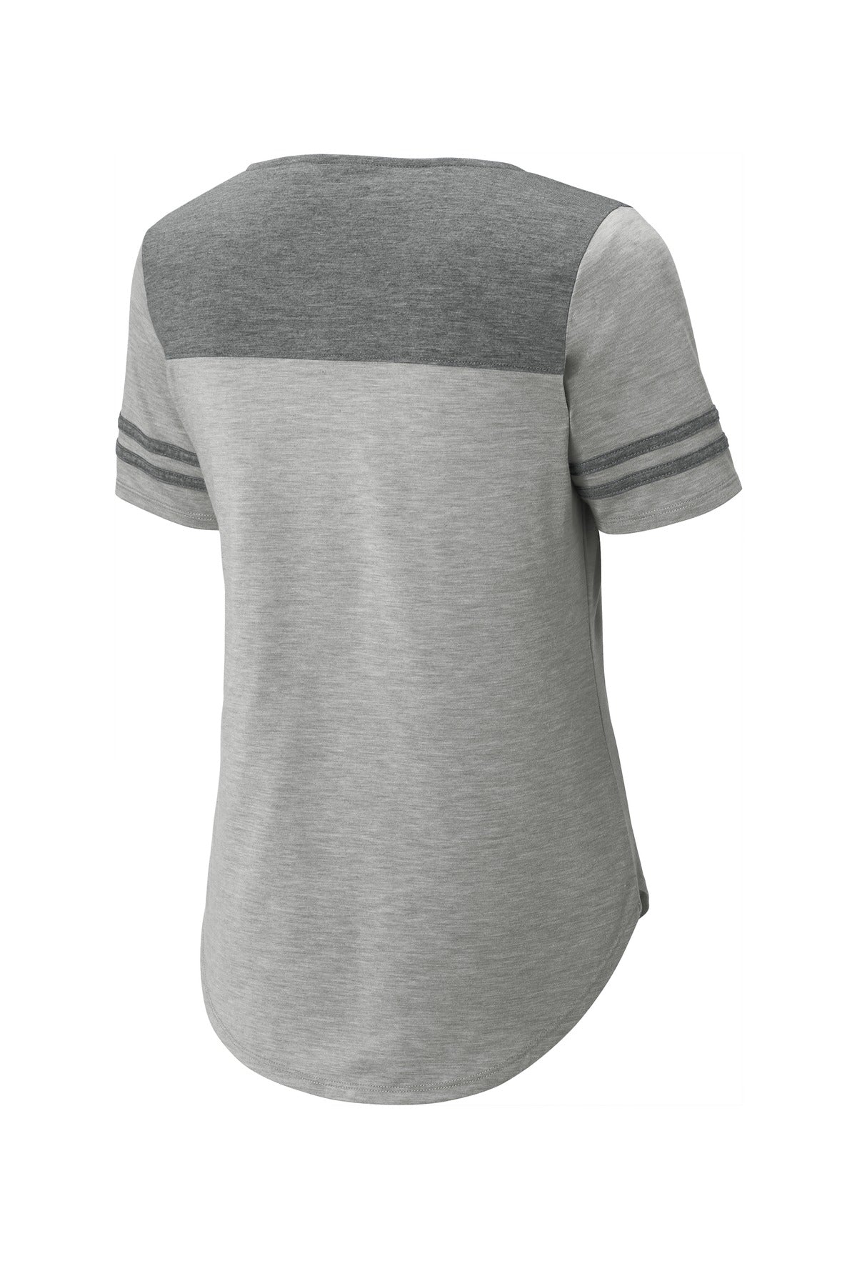 Sport-Tek Ladies PosiCharge Tri-Blend Wicking Fan Tee. LST403