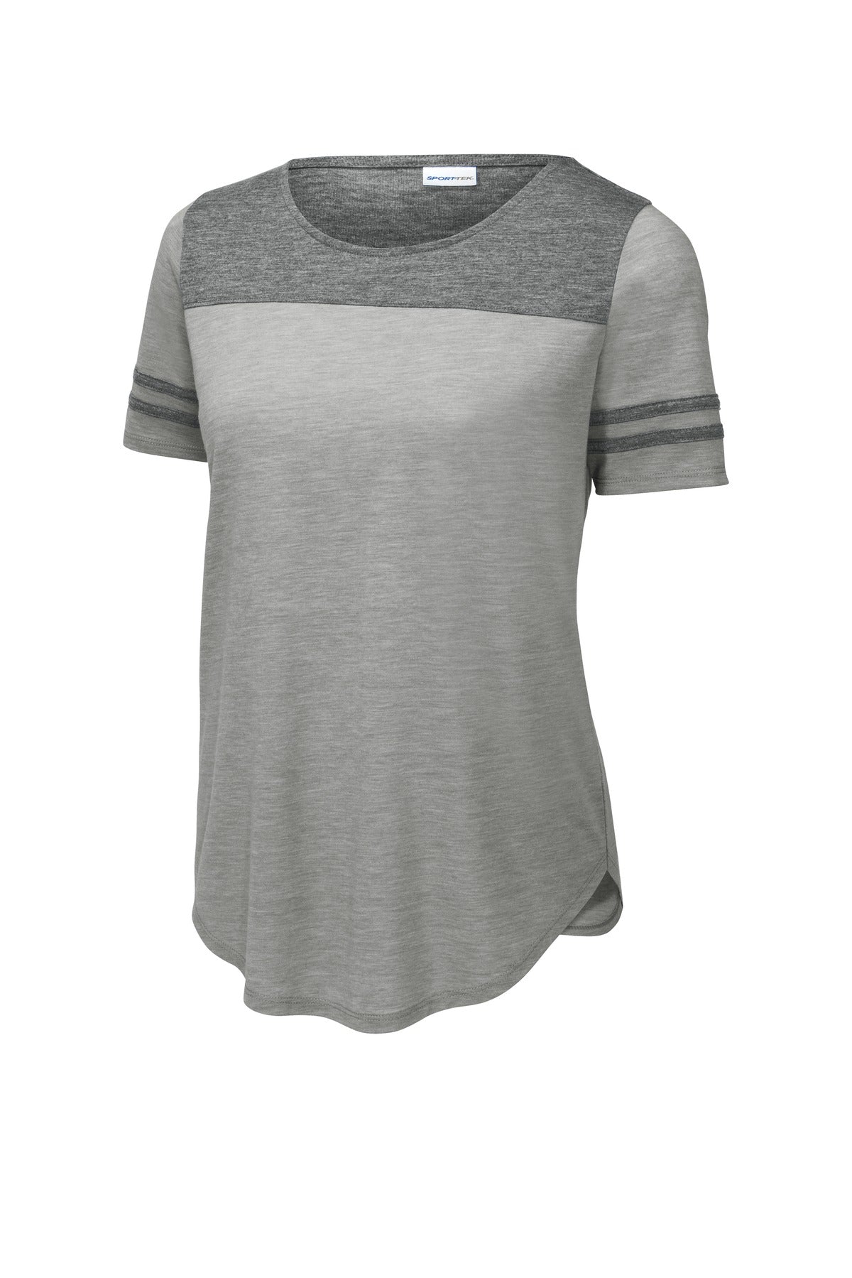 Sport-Tek Ladies PosiCharge Tri-Blend Wicking Fan Tee. LST403