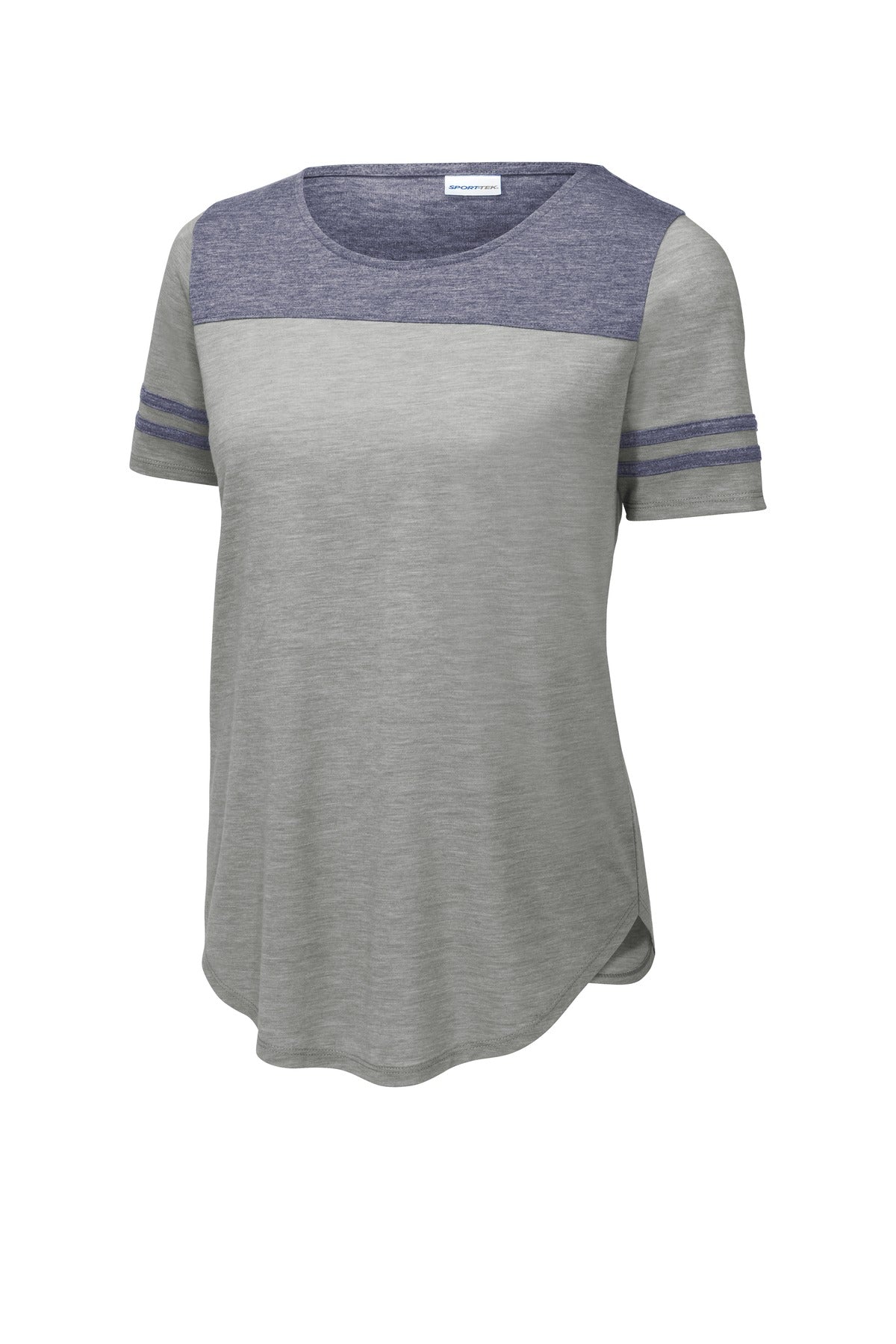 Sport-Tek Ladies PosiCharge Tri-Blend Wicking Fan Tee. LST403