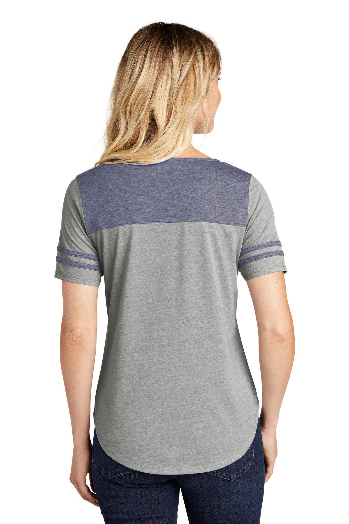 Sport-Tek Ladies PosiCharge Tri-Blend Wicking Fan Tee. LST403