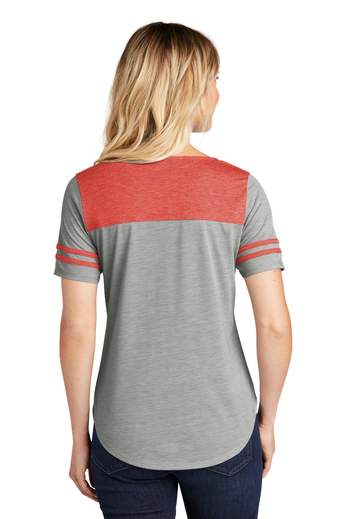 Sport-Tek Ladies PosiCharge Tri-Blend Wicking Fan Tee. LST403