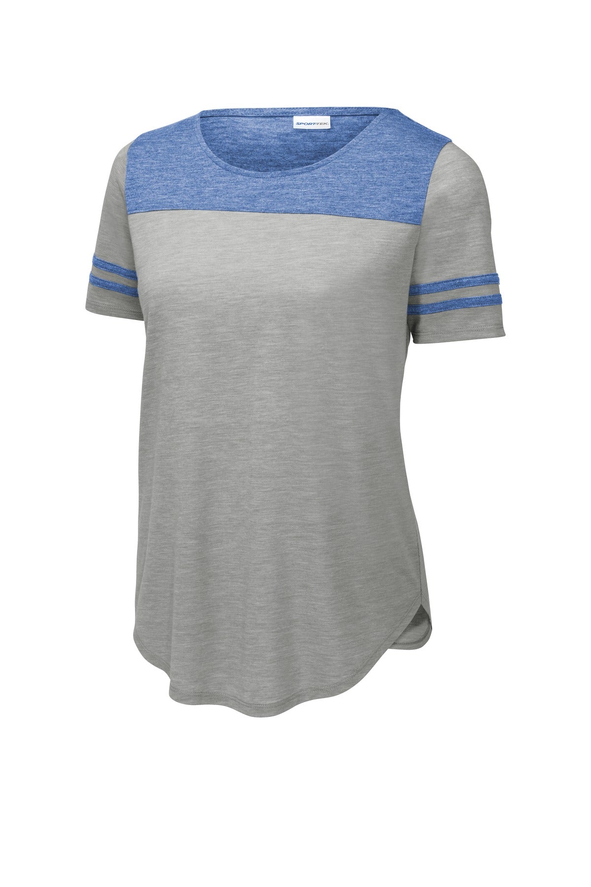 Sport-Tek Ladies PosiCharge Tri-Blend Wicking Fan Tee. LST403