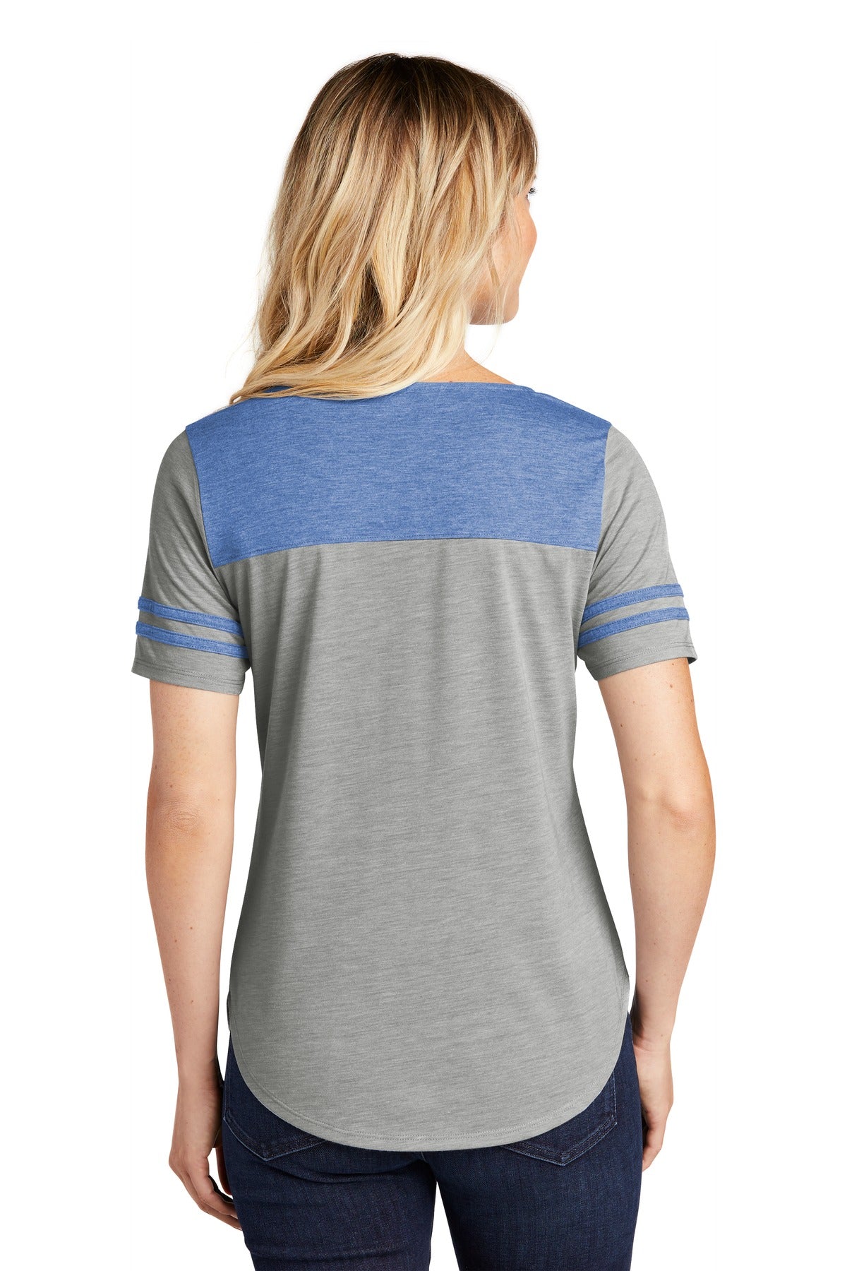 Sport-Tek Ladies PosiCharge Tri-Blend Wicking Fan Tee. LST403