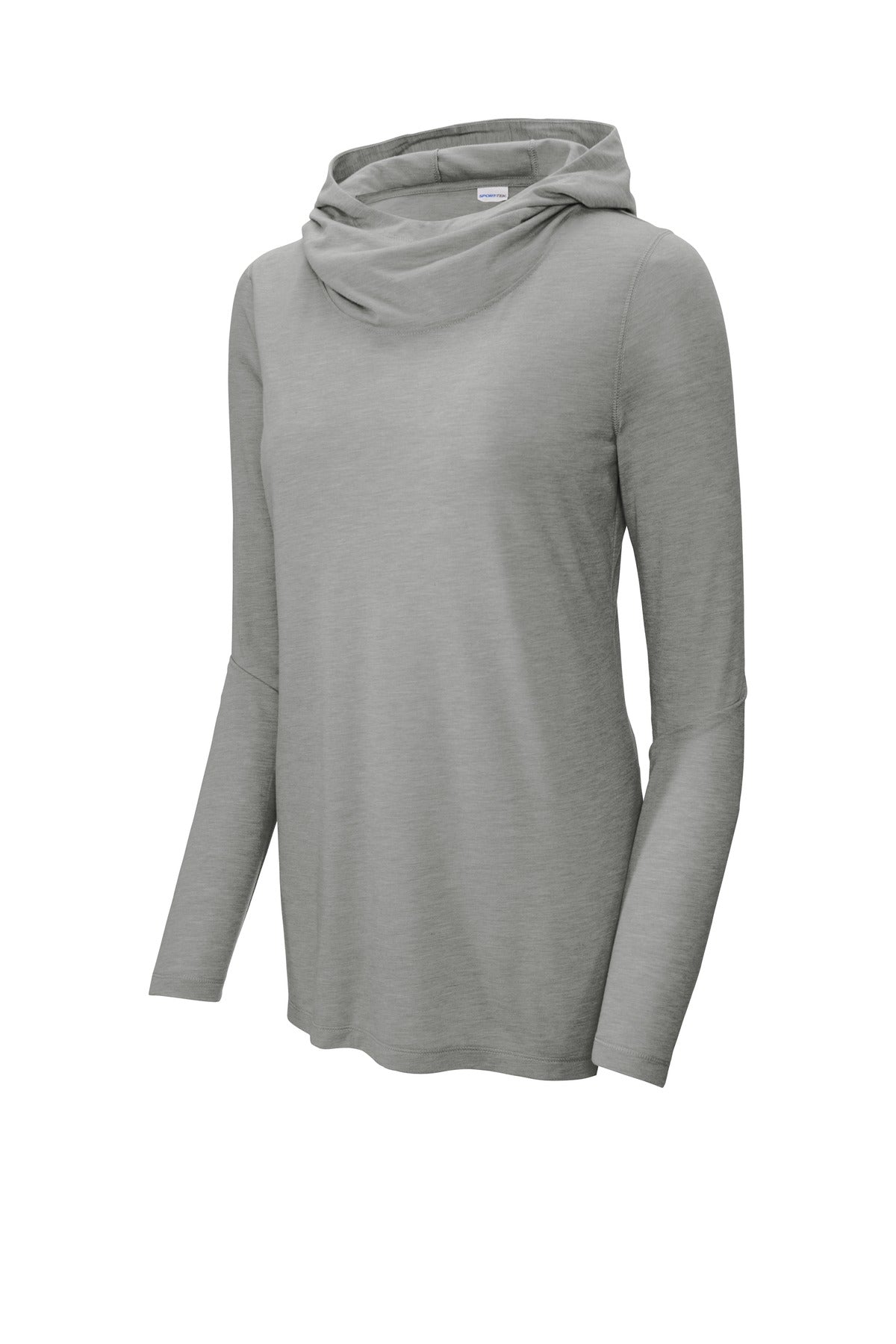 Sport-Tek Ladies PosiCharge Tri-Blend Wicking Long Sleeve Hoodie LST406