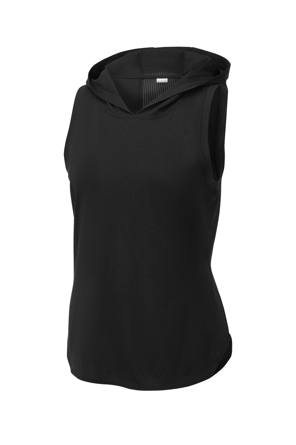 Sport-Tek Ladies PosiCharge Tri-Blend Wicking Draft Hoodie Tank. LST410