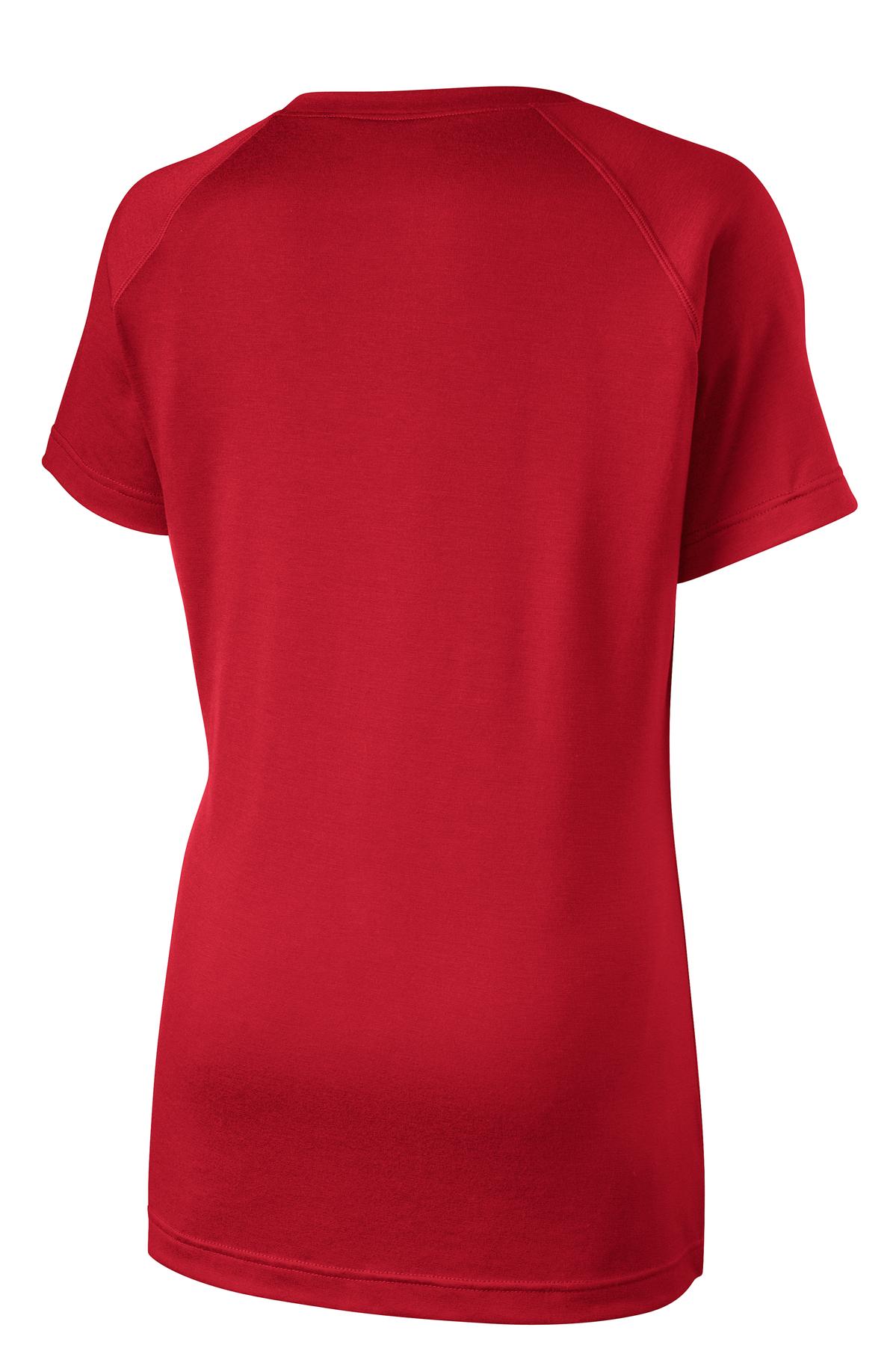 Sport-Tek Ladies Ultimate Performance V-Neck. LST700