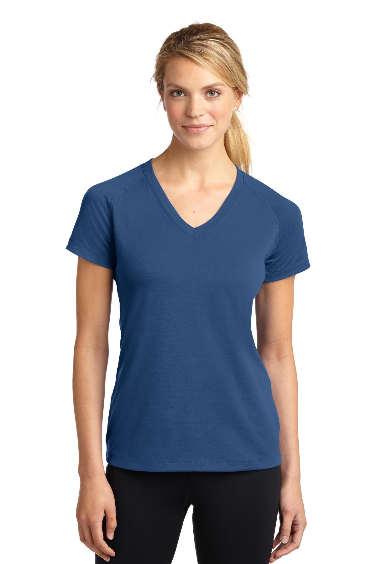 Sport-Tek Ladies Ultimate Performance V-Neck. LST700