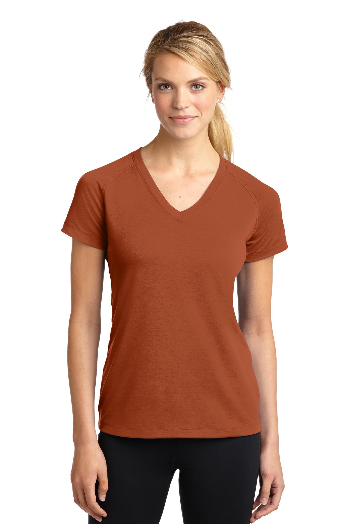 Sport-Tek Ladies Ultimate Performance V-Neck. LST700