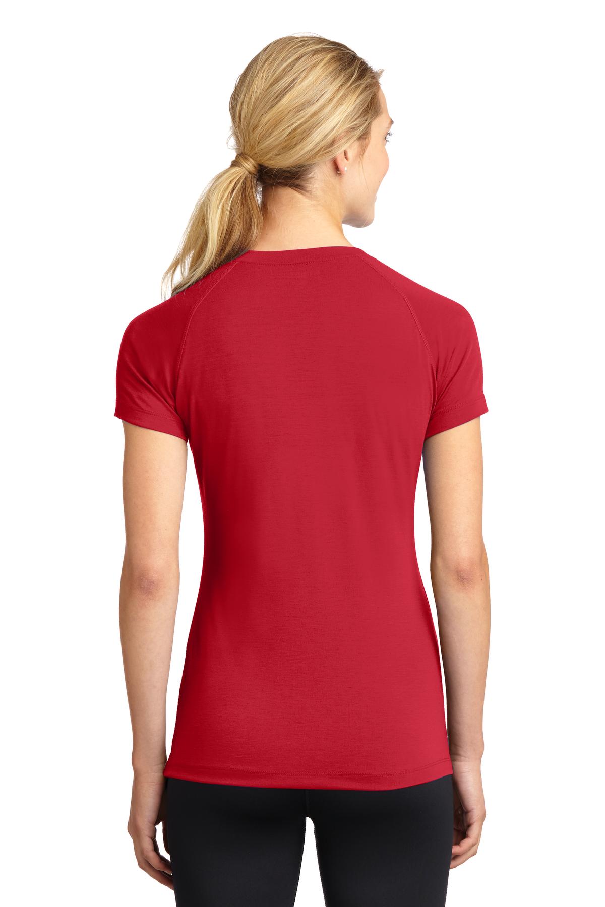 Sport-Tek Ladies Ultimate Performance V-Neck. LST700