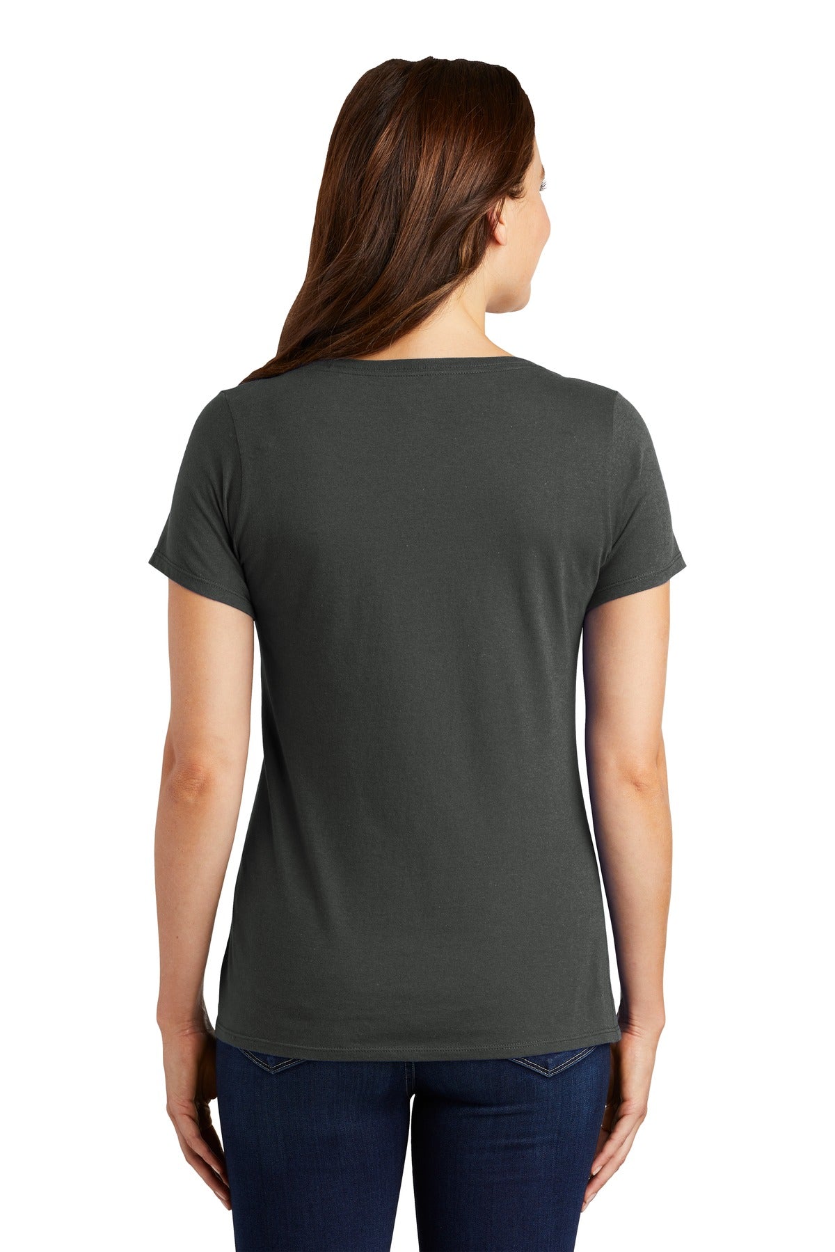 Nike Ladies Dri-FIT Cotton/Poly Scoop Neck Tee. NKBQ5234