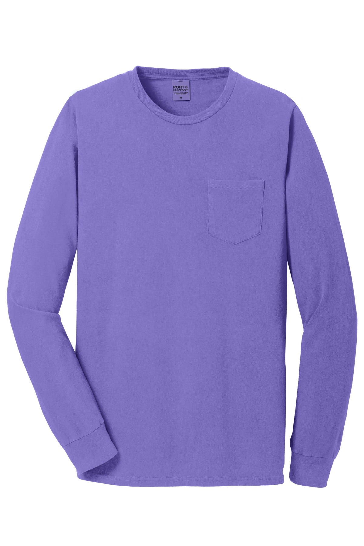 Port & Company Beach Wash Garment-Dyed Long Sleeve Pocket Tee PC099LSP