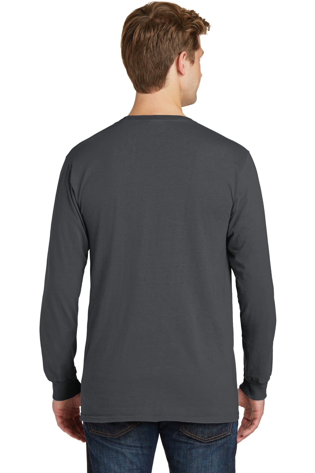 Port & Company Beach Wash Garment-Dyed Long Sleeve Pocket Tee PC099LSP