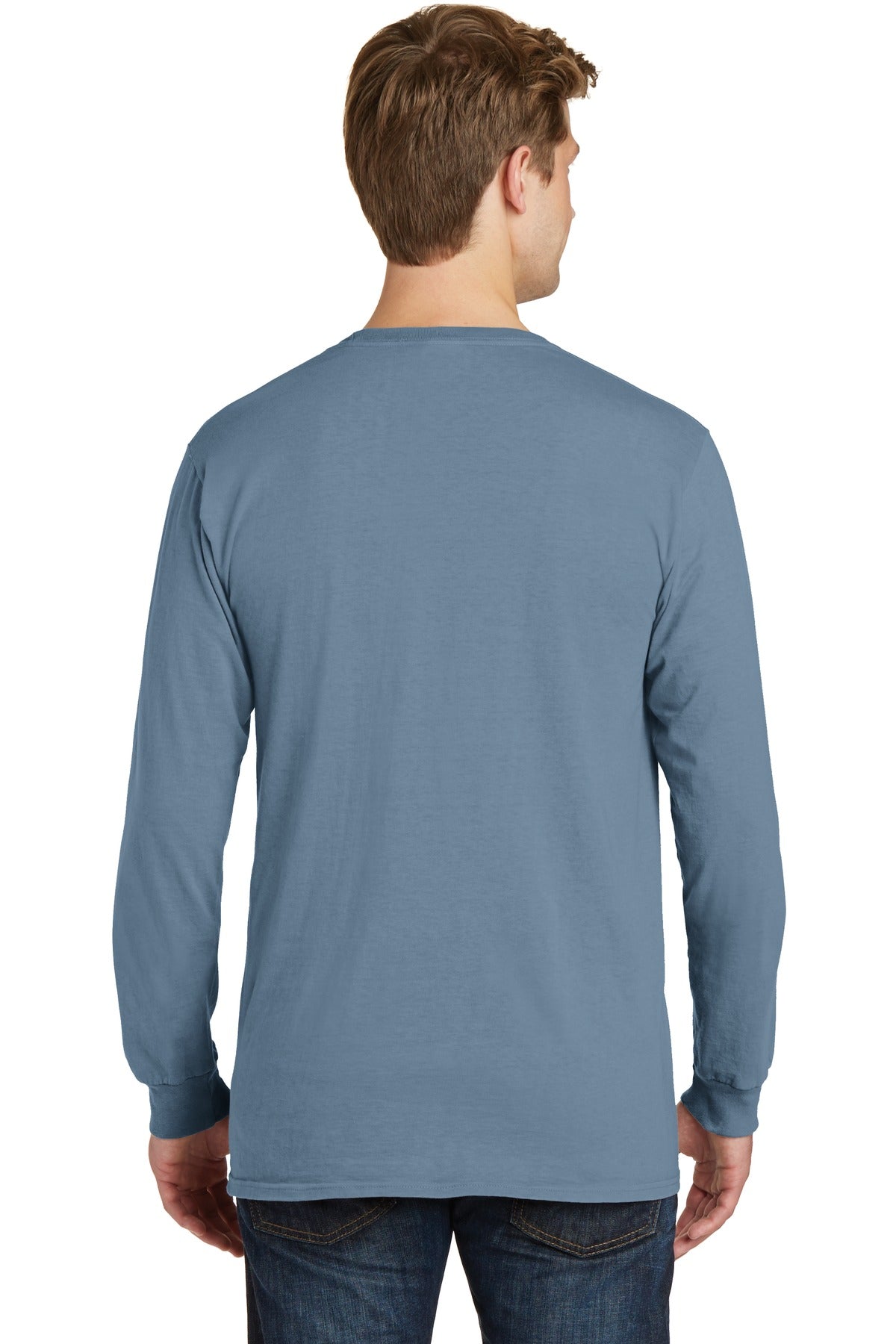 Port & Company Beach Wash Garment-Dyed Long Sleeve Pocket Tee PC099LSP