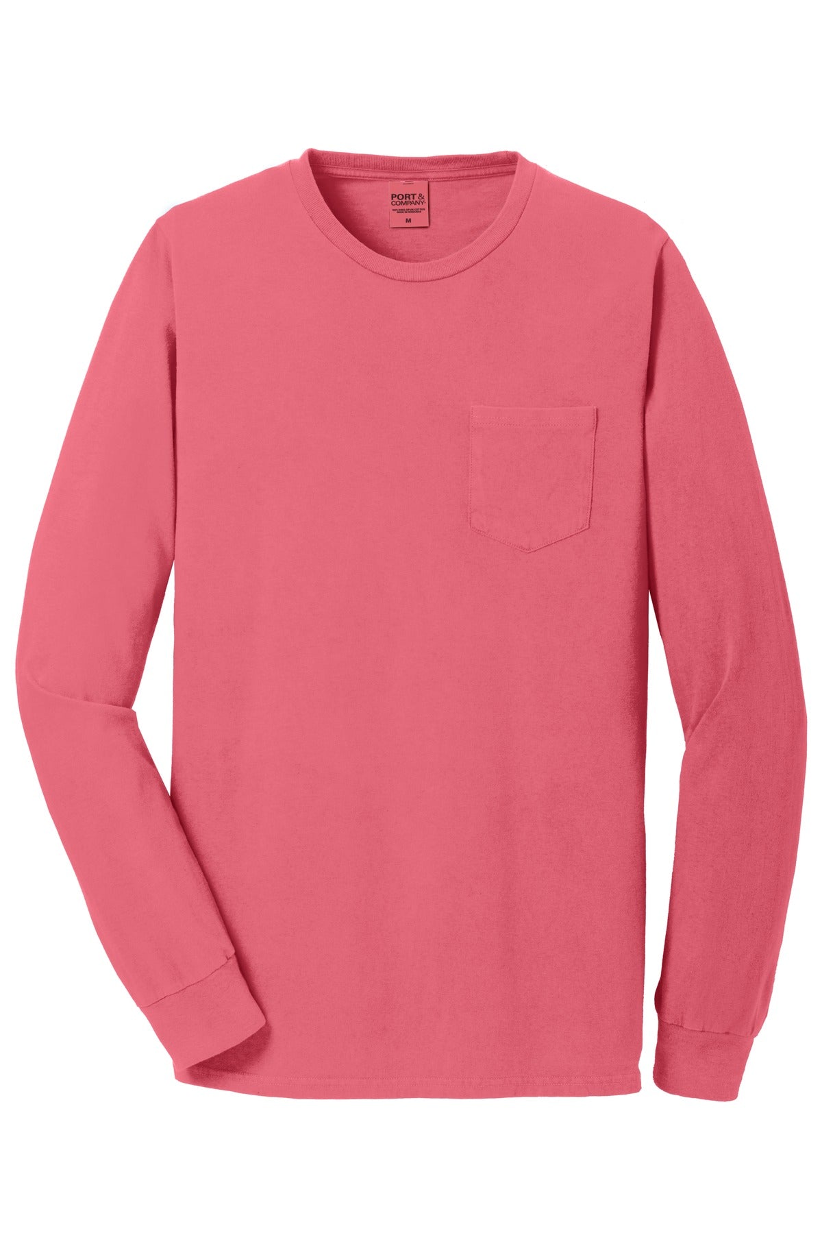 Port & Company Beach Wash Garment-Dyed Long Sleeve Pocket Tee PC099LSP