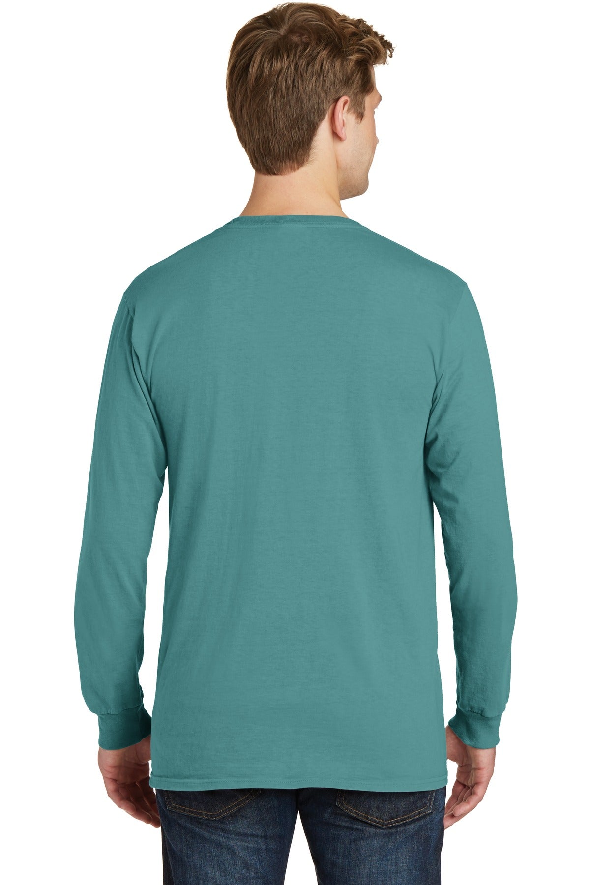 Port & Company Beach Wash Garment-Dyed Long Sleeve Pocket Tee PC099LSP
