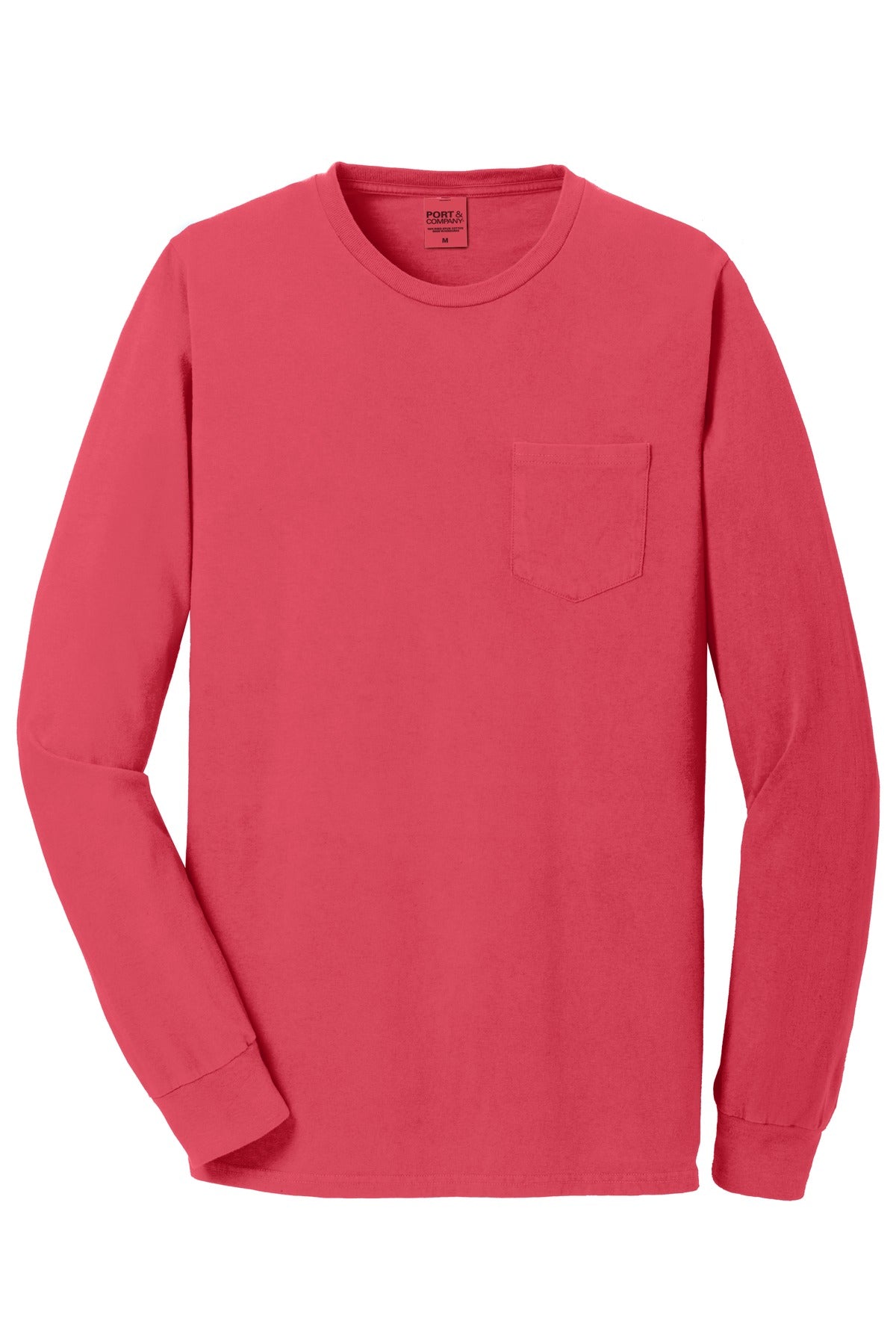 Port & Company Beach Wash Garment-Dyed Long Sleeve Pocket Tee PC099LSP