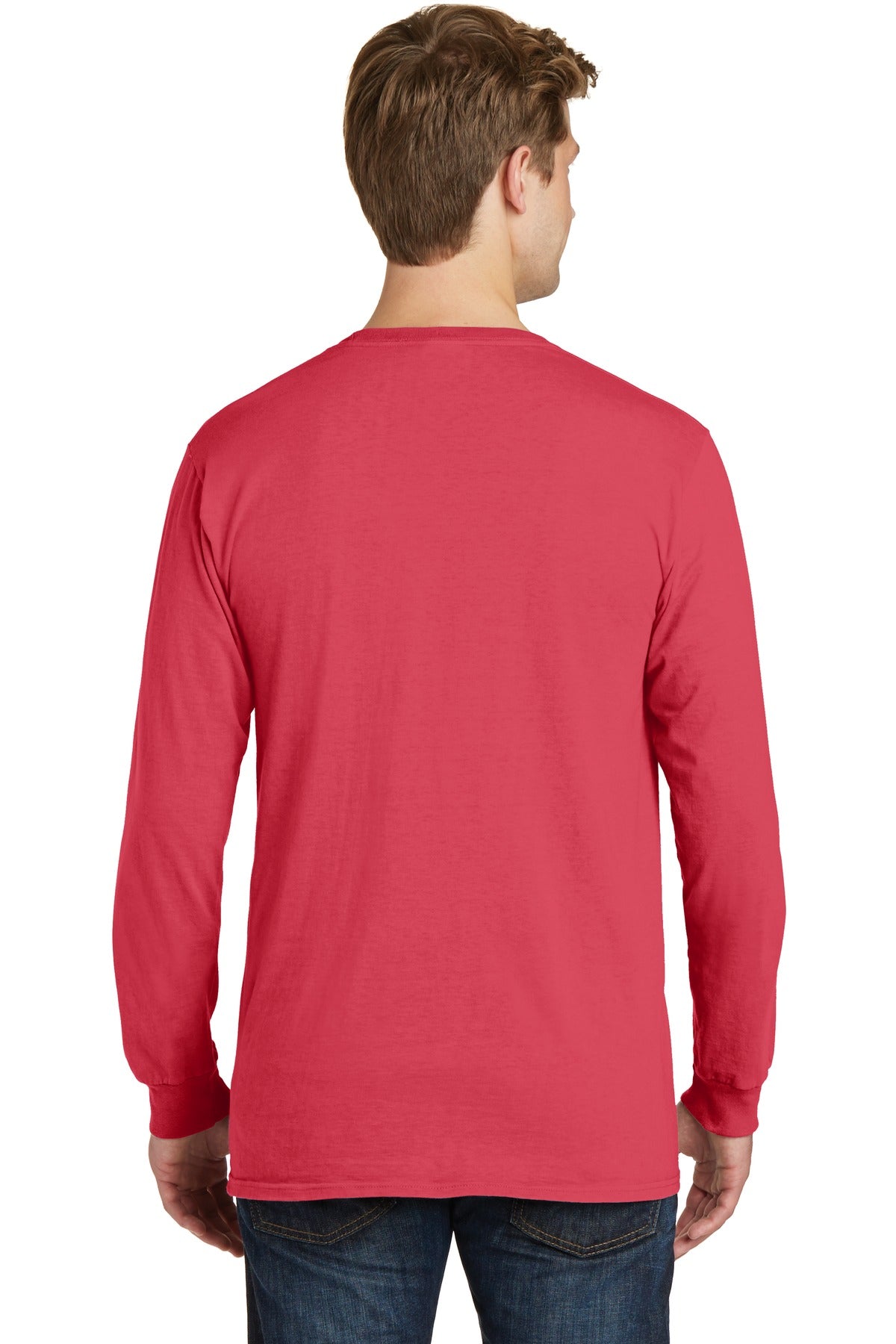 Port & Company Beach Wash Garment-Dyed Long Sleeve Pocket Tee PC099LSP