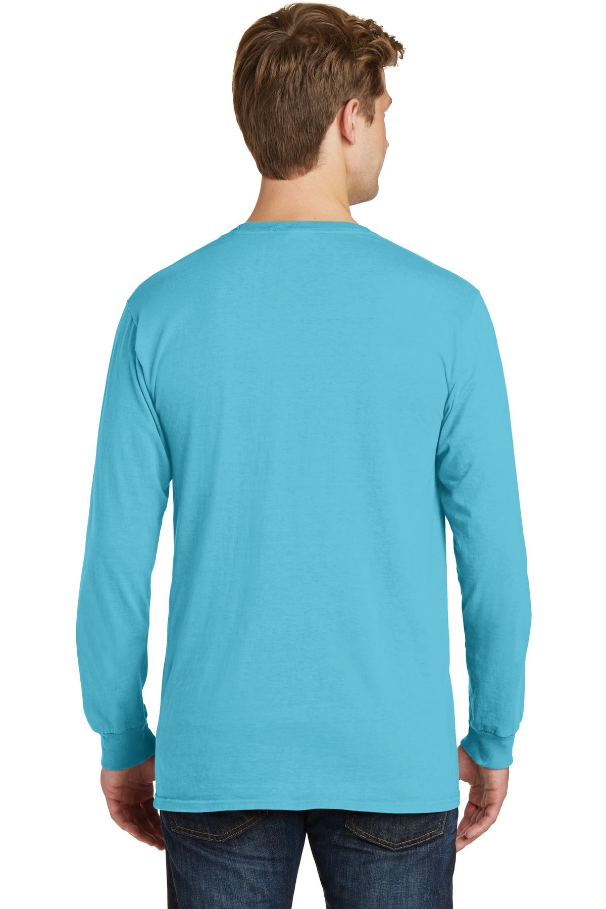 Port & Company Beach Wash Garment-Dyed Long Sleeve Pocket Tee PC099LSP