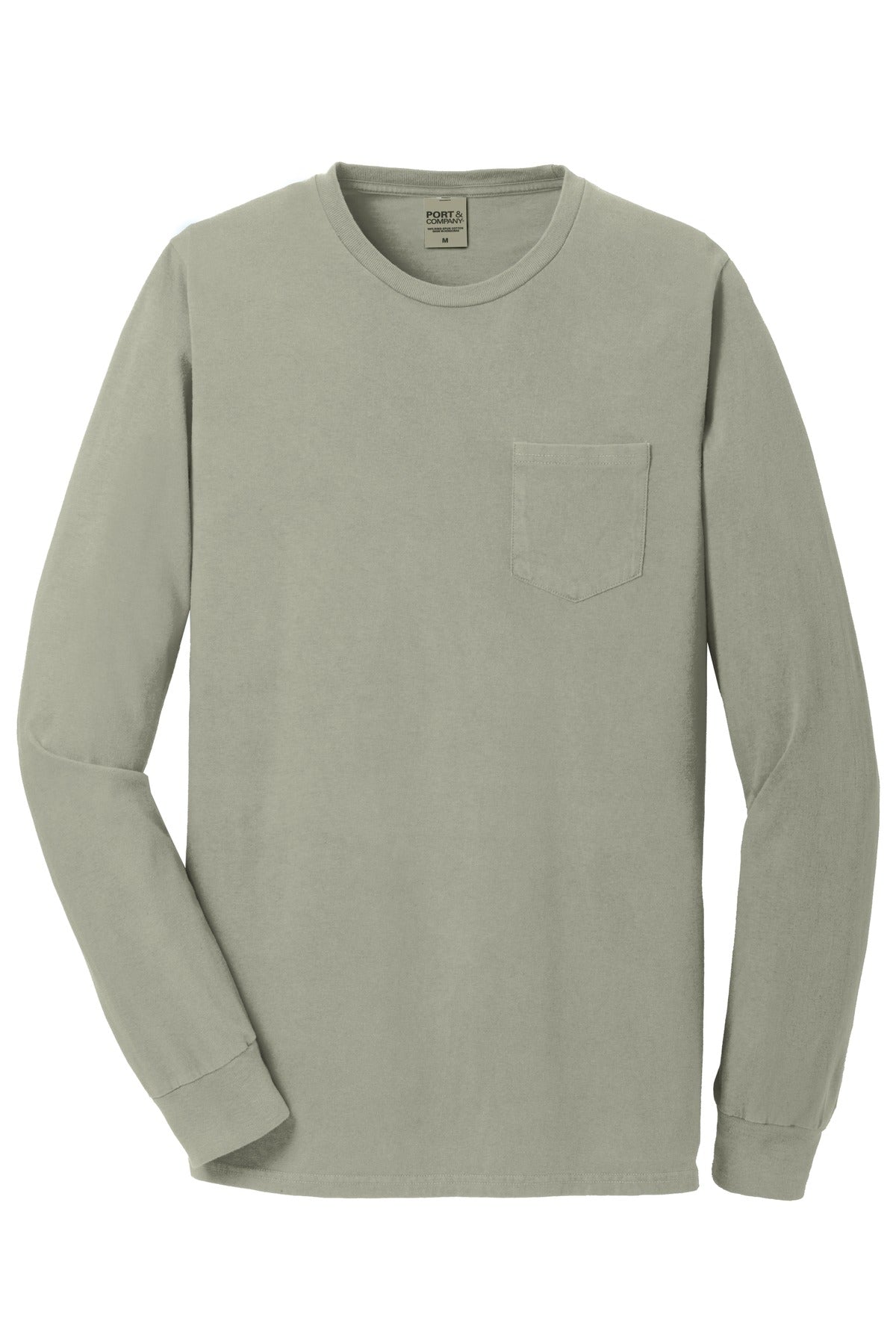 Port & Company Beach Wash Garment-Dyed Long Sleeve Pocket Tee PC099LSP