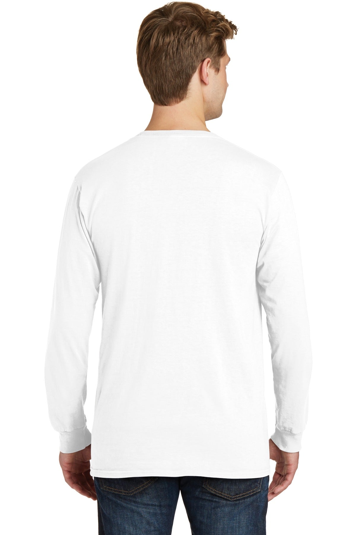 Port & Company Beach Wash Garment-Dyed Long Sleeve Pocket Tee PC099LSP