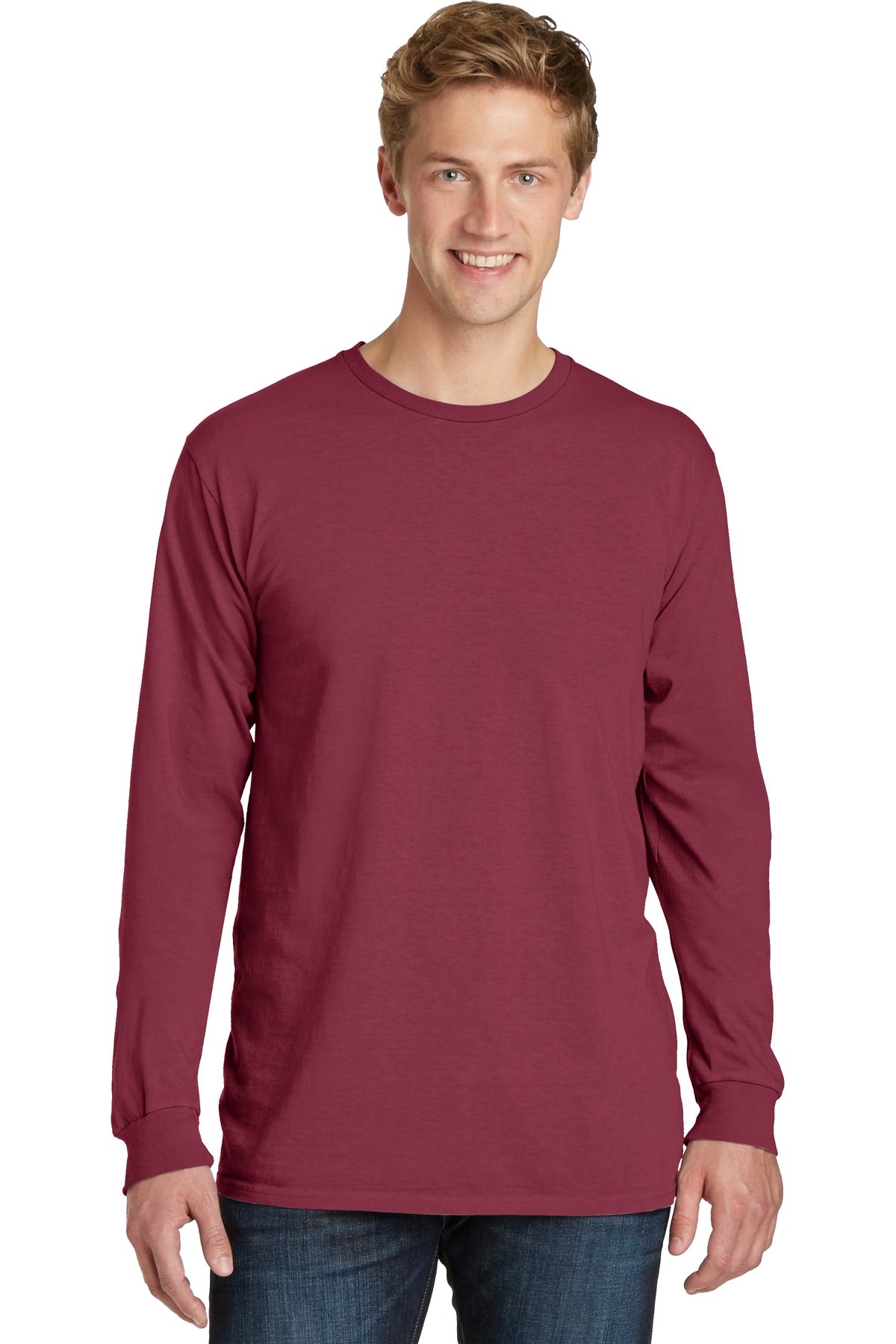 Port & Company Beach Wash Garment-Dyed Long Sleeve Tee PC099LS