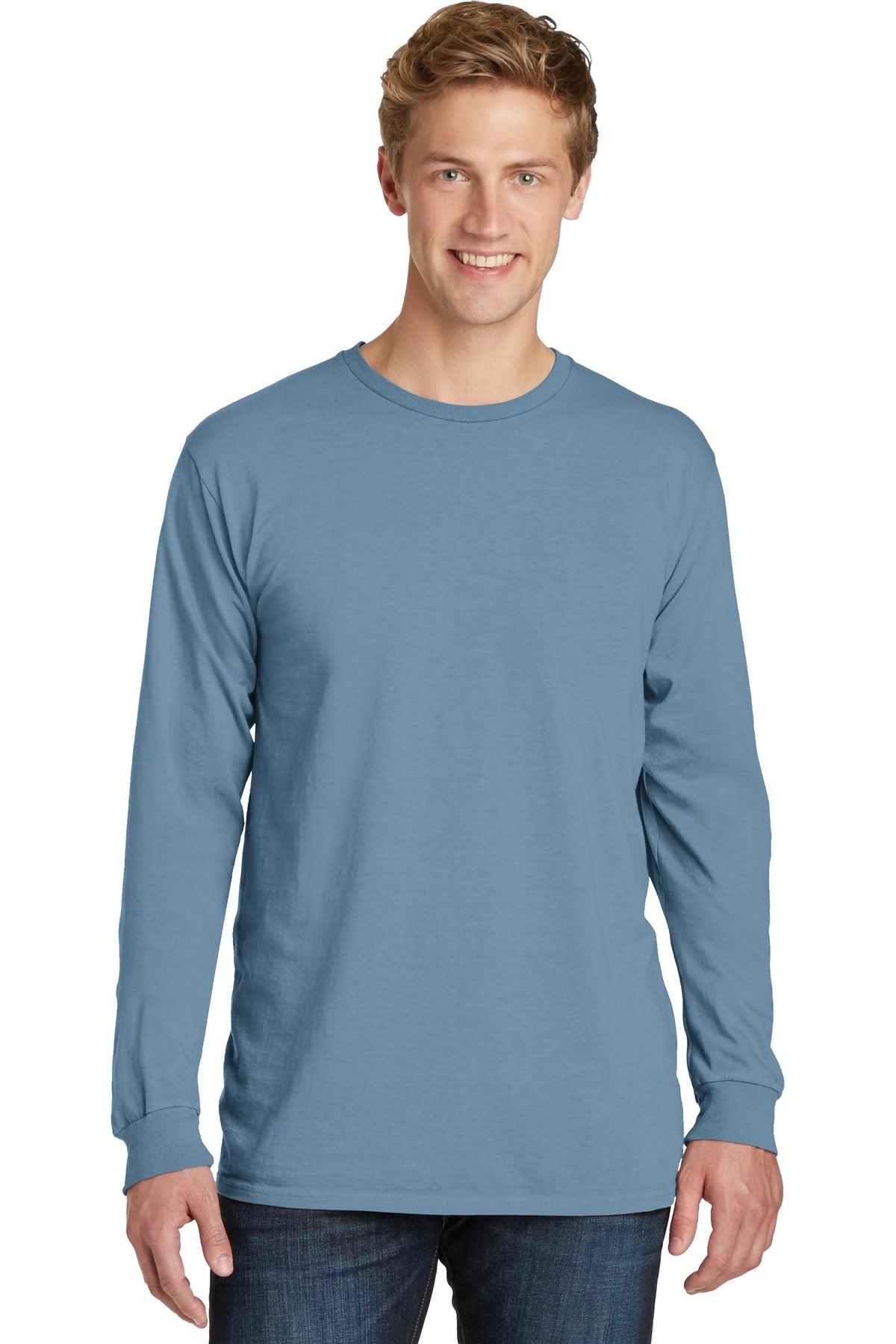 Port & Company Beach Wash Garment-Dyed Long Sleeve Tee PC099LS