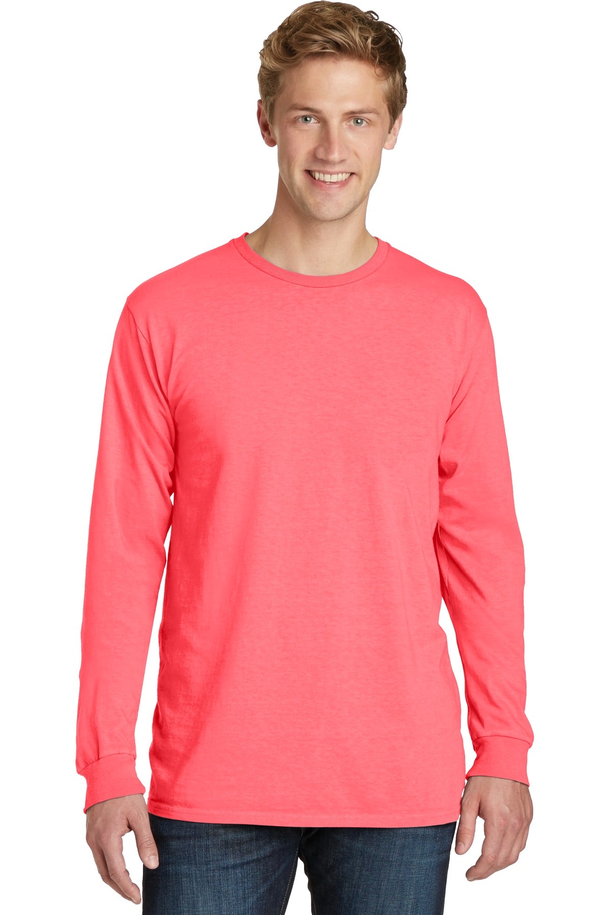 Port & Company Beach Wash Garment-Dyed Long Sleeve Tee PC099LS