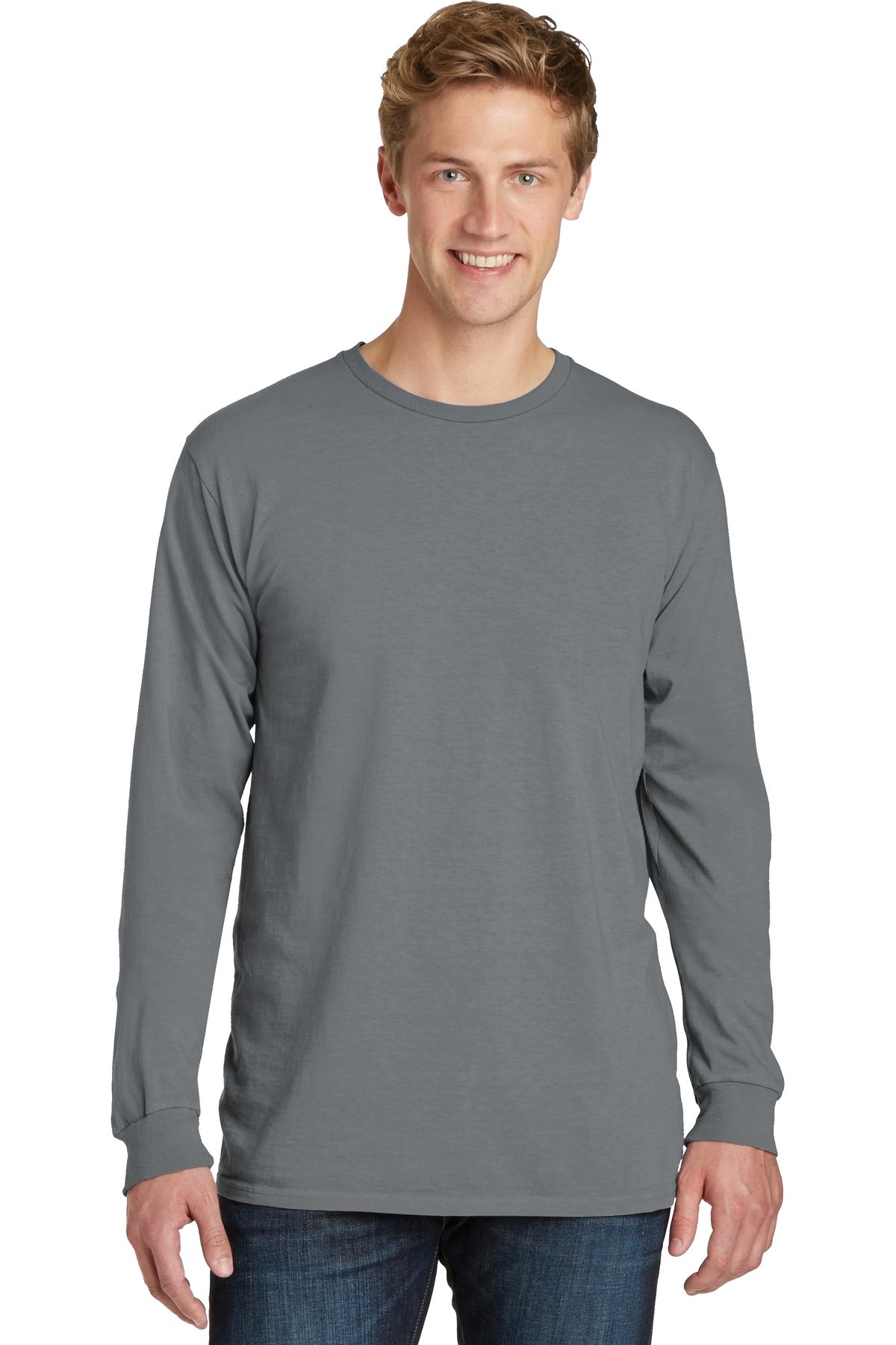 Port & Company Beach Wash Garment-Dyed Long Sleeve Tee PC099LS