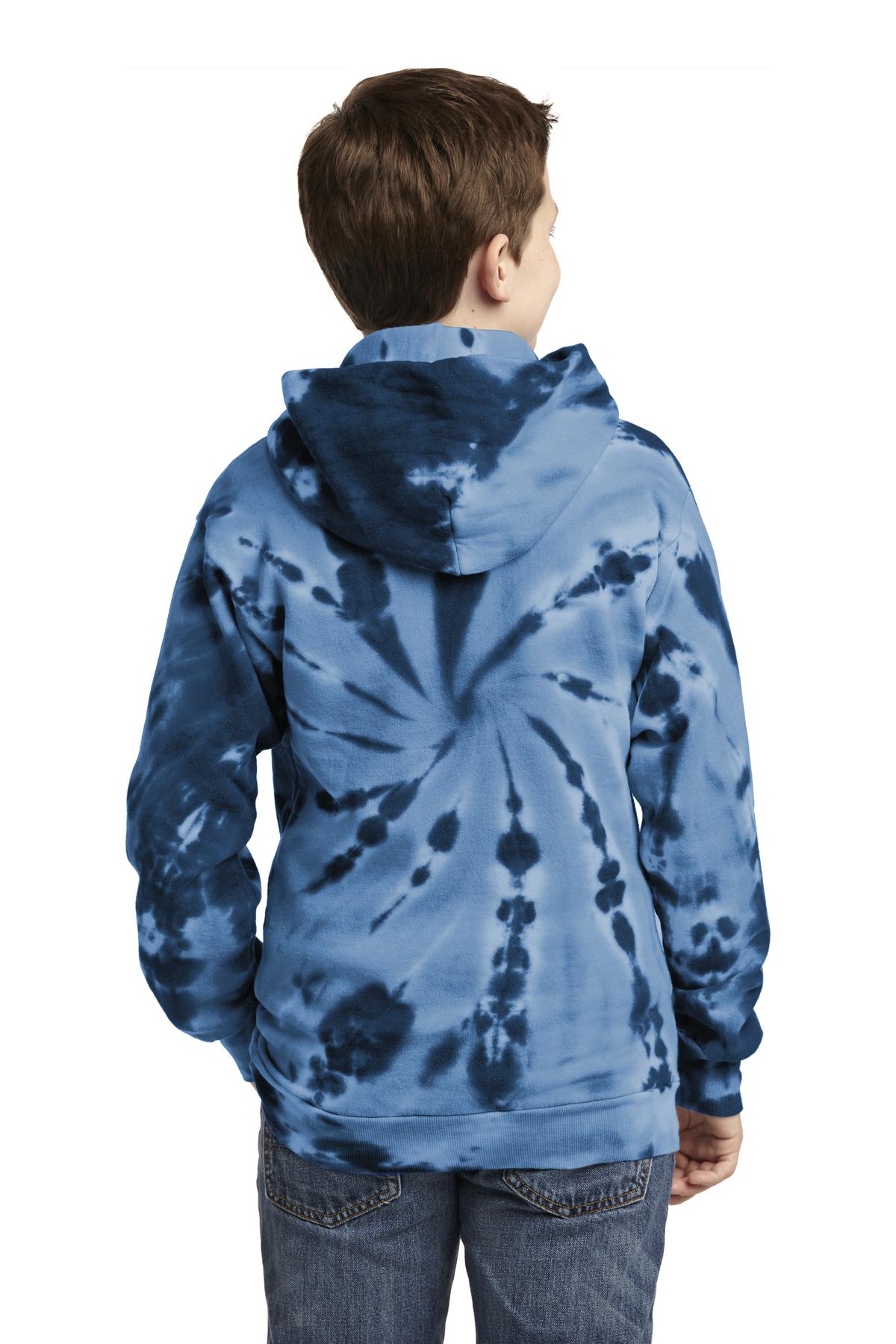 Port & Company Youth Tie-Dye Pullover Hooded Sweatshirt. PC146Y