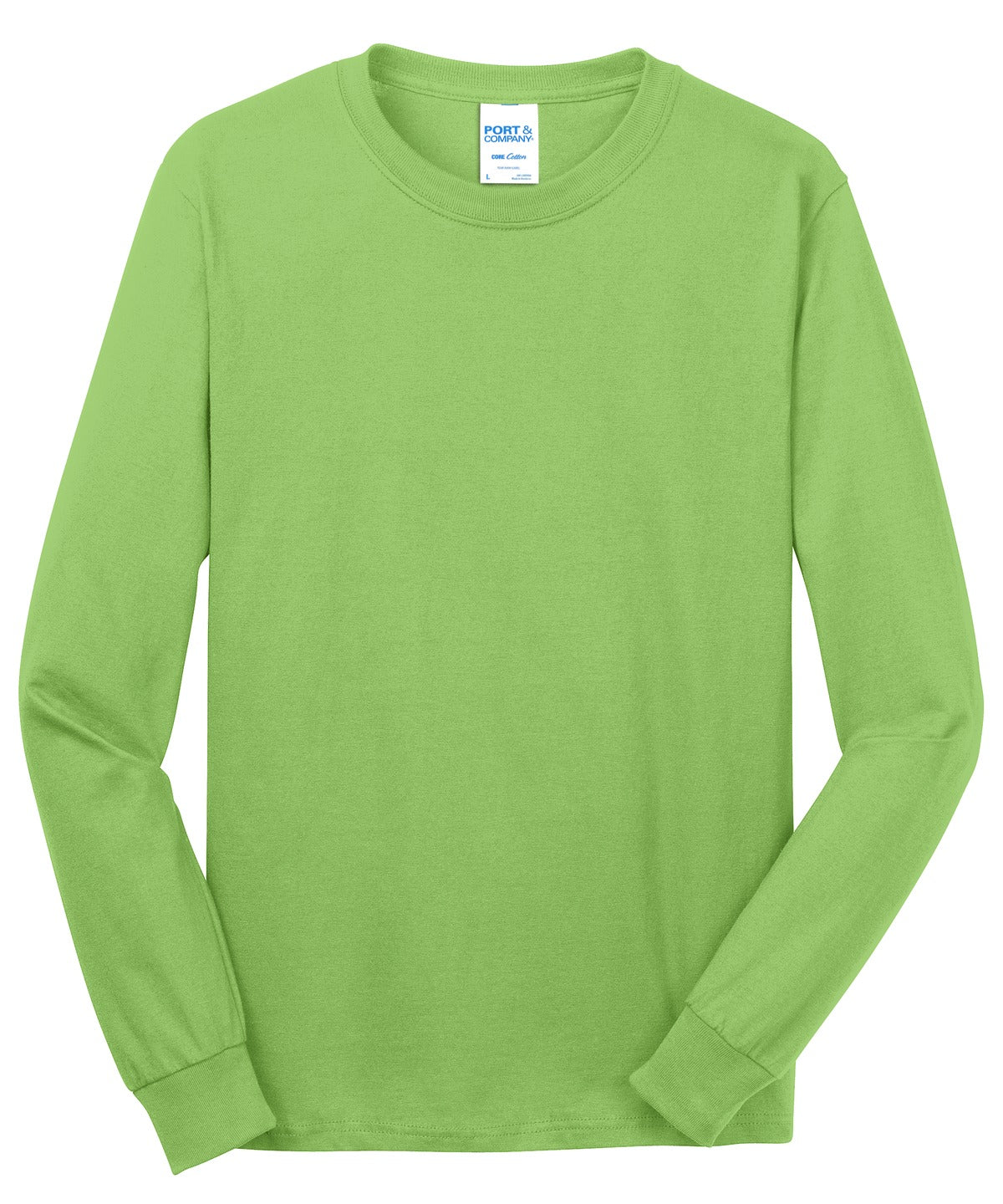 Port & Company - Long Sleeve Core Cotton Tee. PC54LS