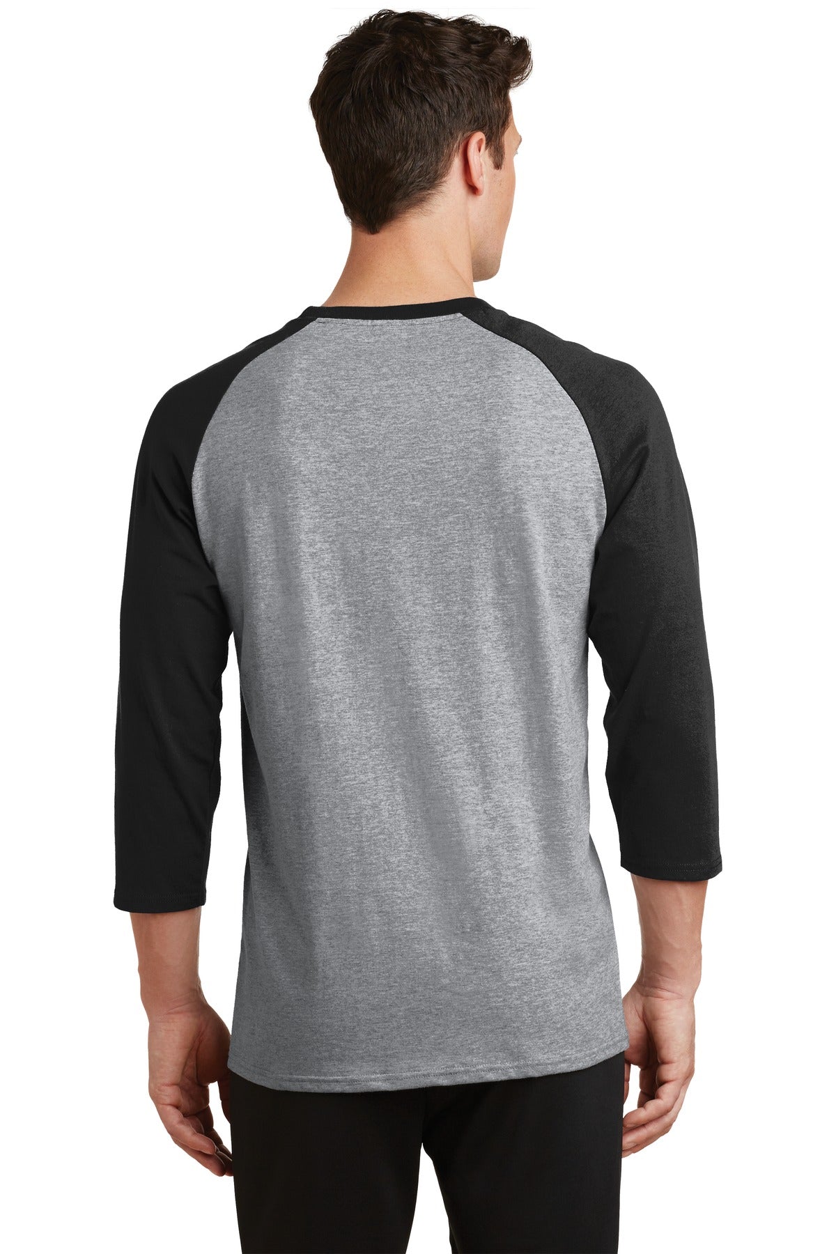 Port & Company Core Blend 3/4-Sleeve Raglan Tee. PC55RS
