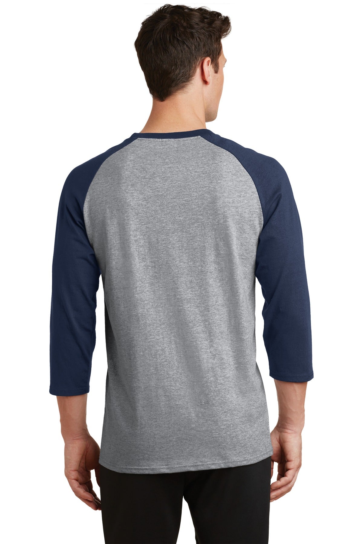 Port & Company Core Blend 3/4-Sleeve Raglan Tee. PC55RS