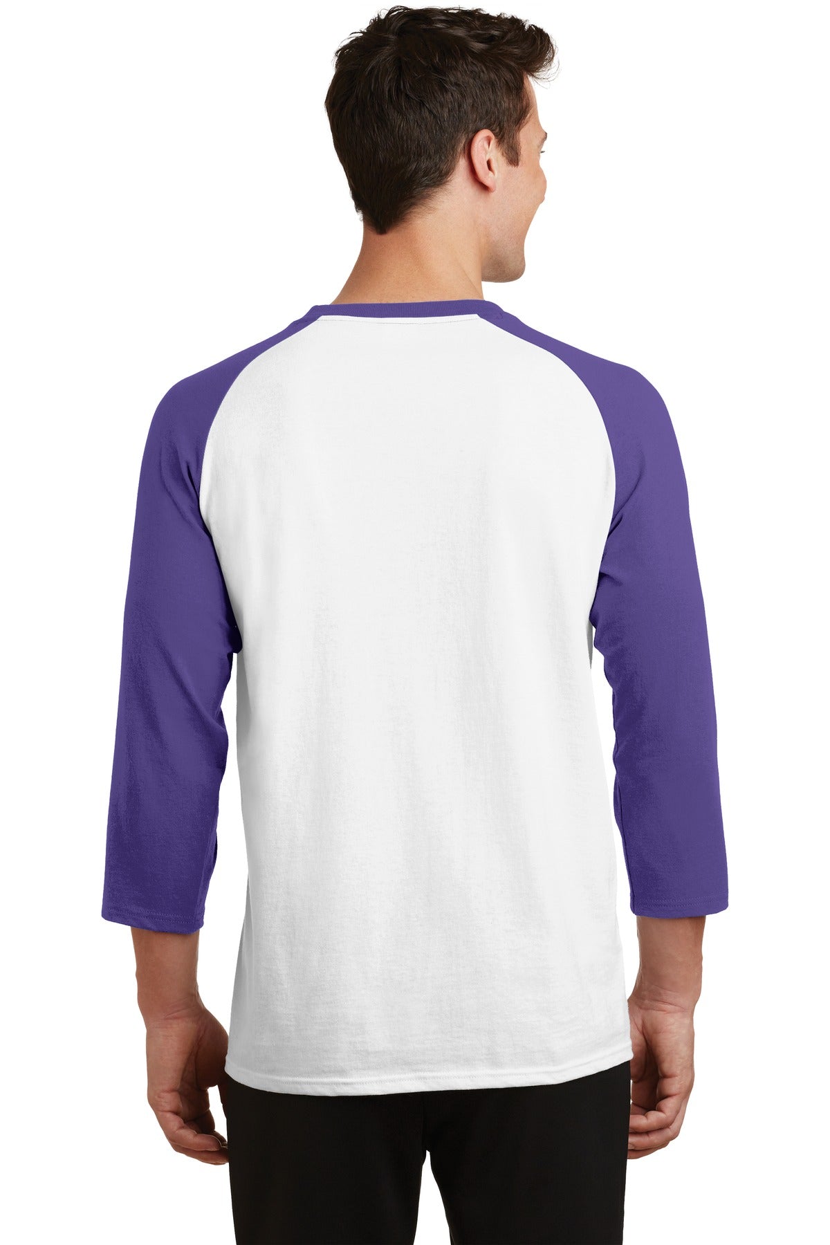 Port & Company Core Blend 3/4-Sleeve Raglan Tee. PC55RS