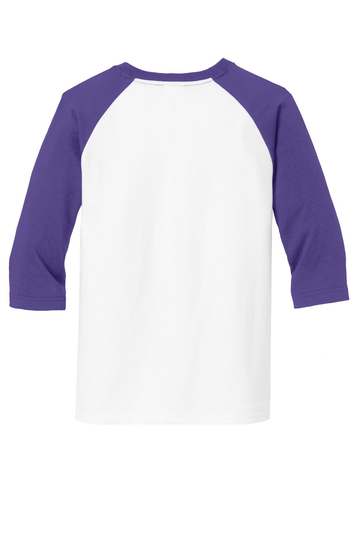 Port & Company Youth Core Blend 3/4-Sleeve Raglan Tee. PC55YRS