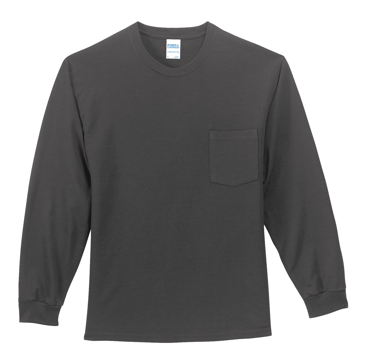 Port & Company - Long Sleeve Essential Pocket Tee. PC61LSP