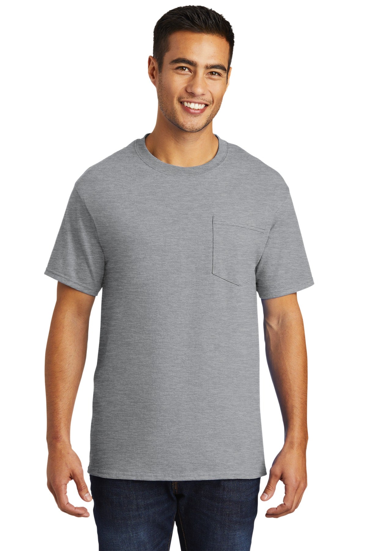 Port & Company - Tall Essential Pocket Tee. PC61PT