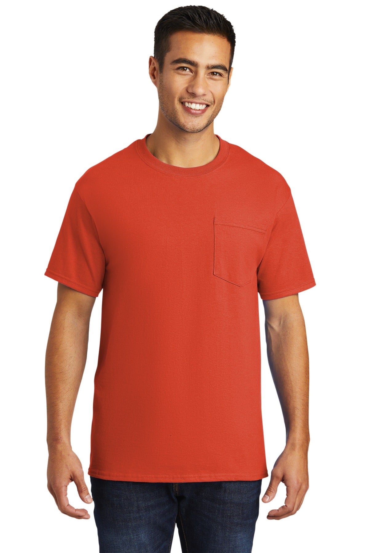 Port & Company - Tall Essential Pocket Tee. PC61PT