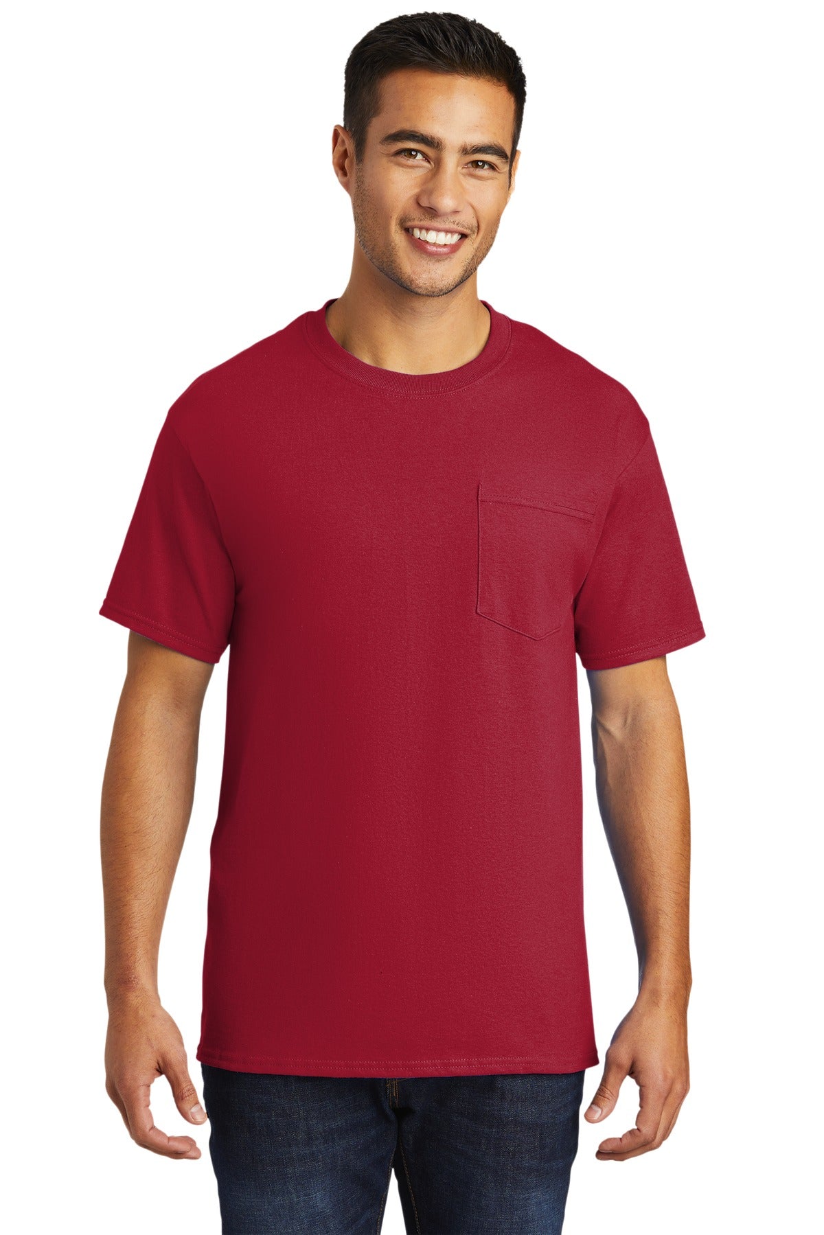 Port & Company - Tall Essential Pocket Tee. PC61PT