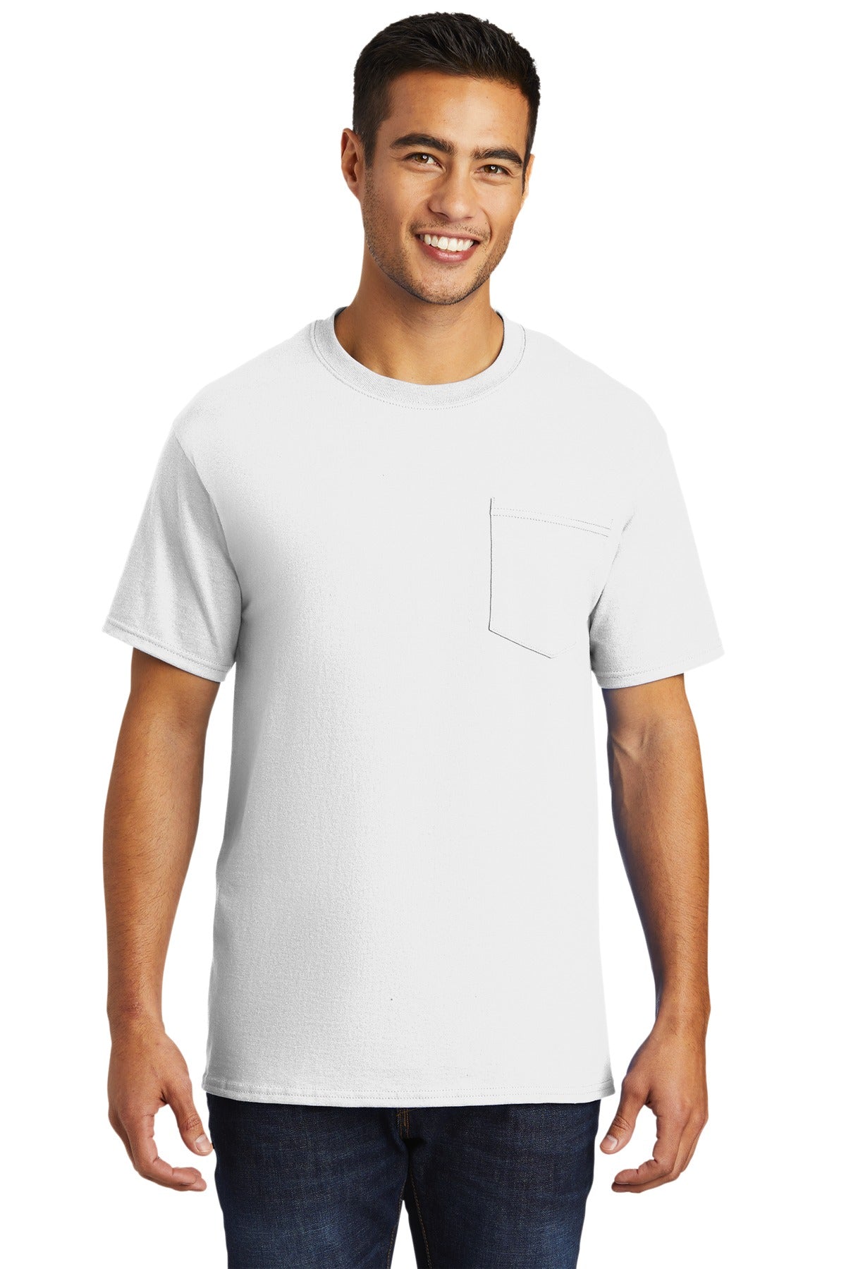 Port & Company - Tall Essential Pocket Tee. PC61PT