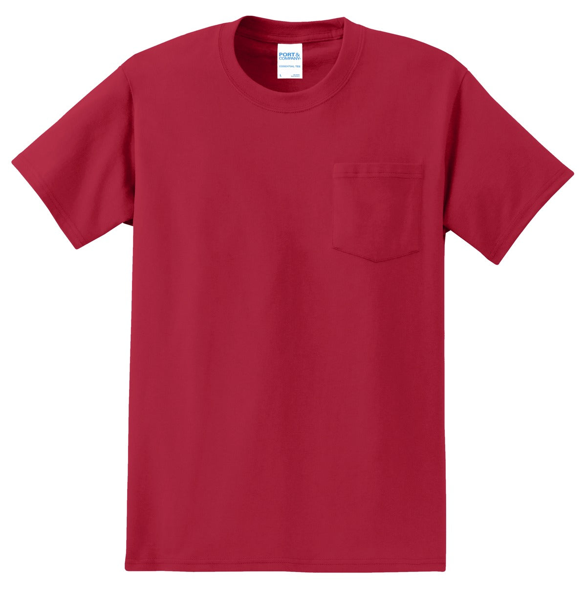 Port & Company - Tall Essential Pocket Tee. PC61PT